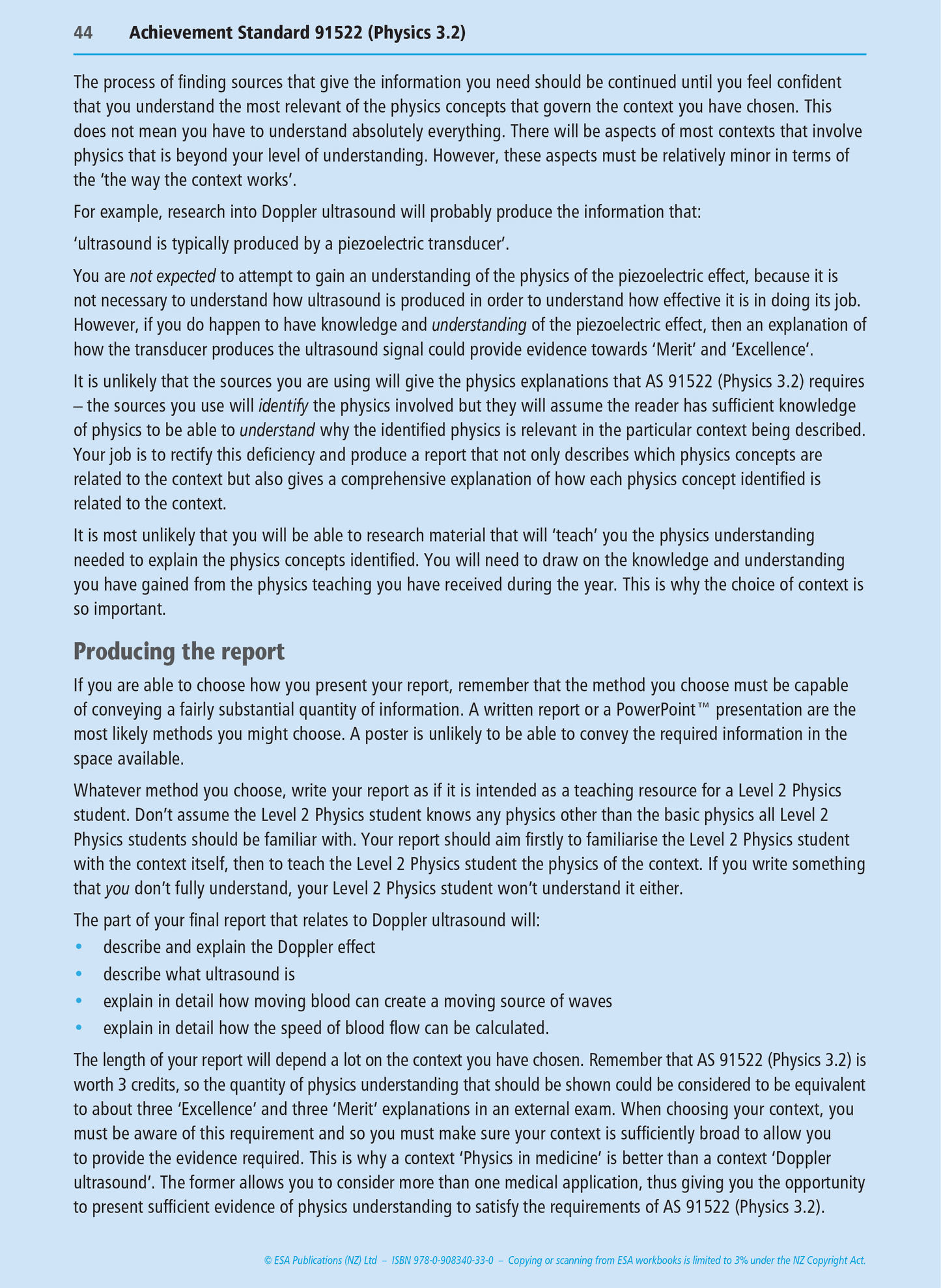 Level 3 Physics Internals Learning Workbook