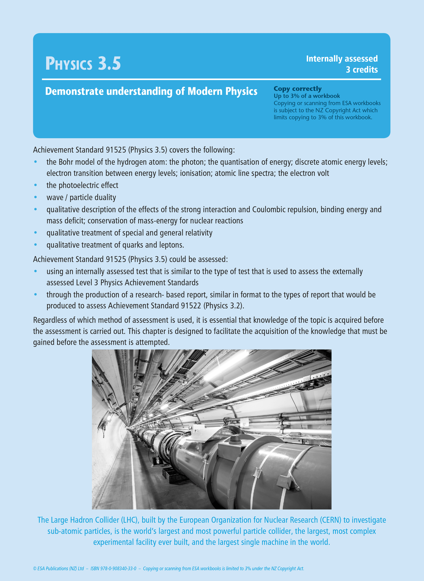 Level 3 Physics Internals Learning Workbook