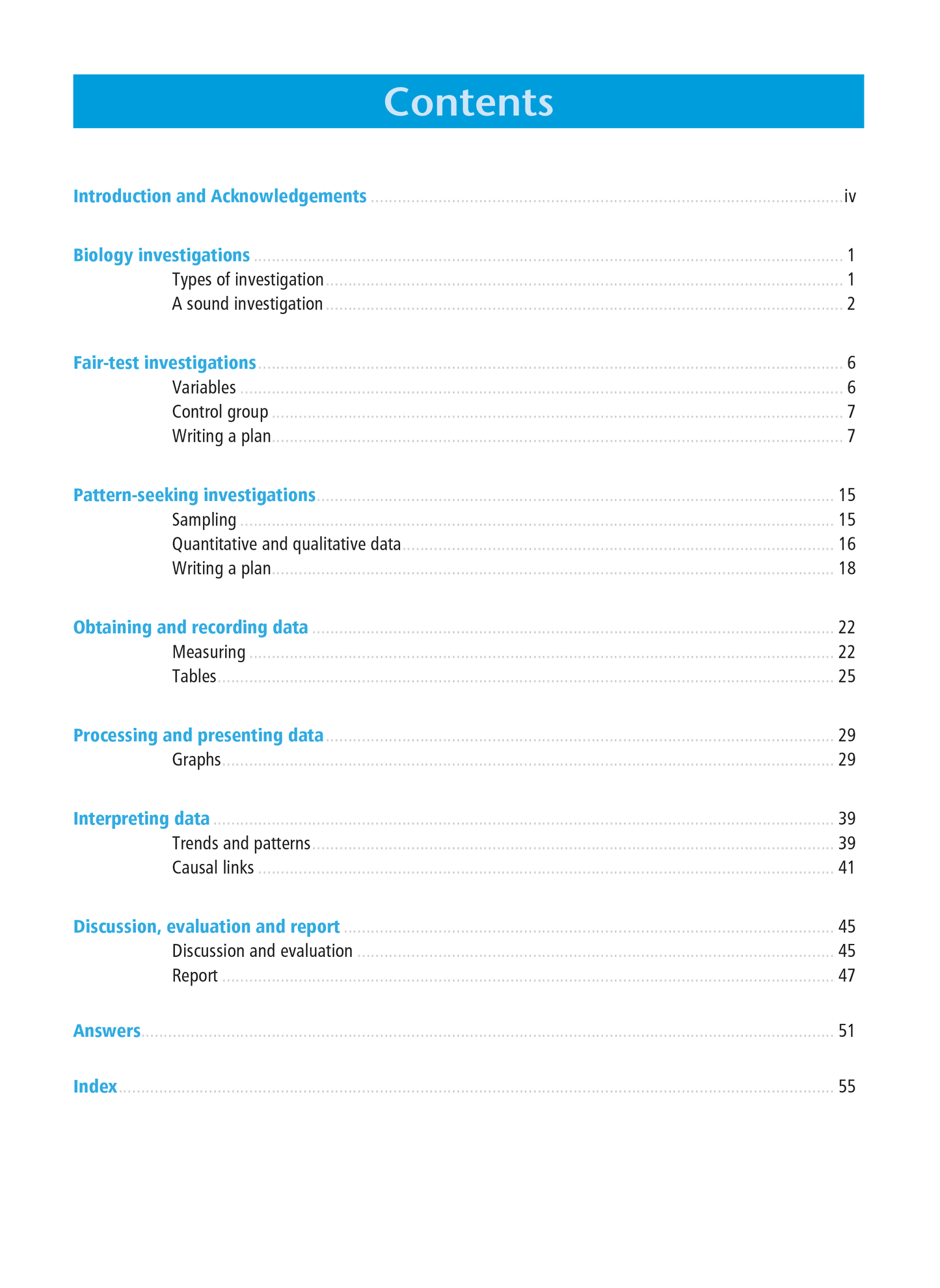 Level 1 Practical Biology Investigation 1.1 Learning Workbook