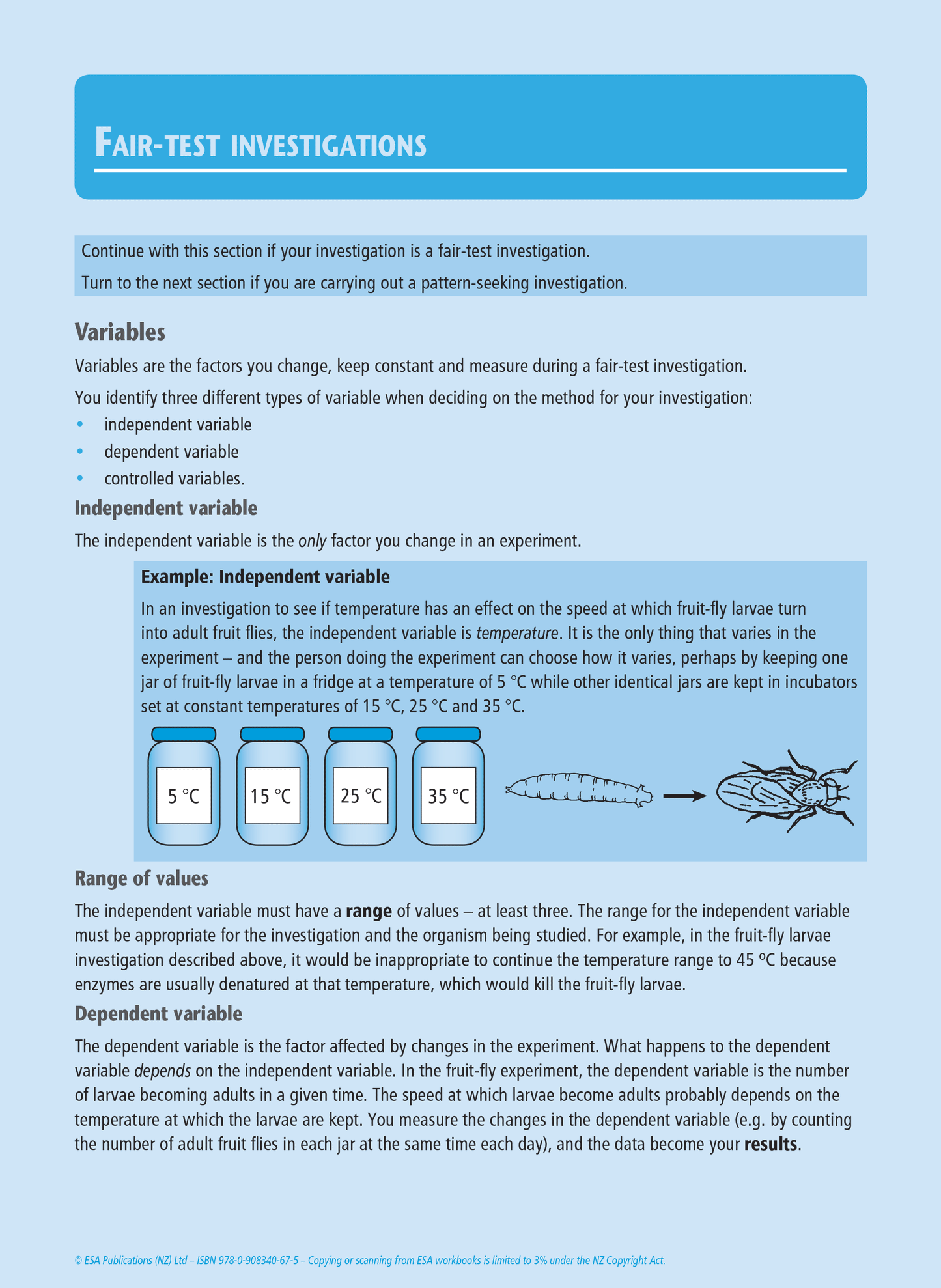 Level 1 Practical Biology Investigation 1.1 Learning Workbook
