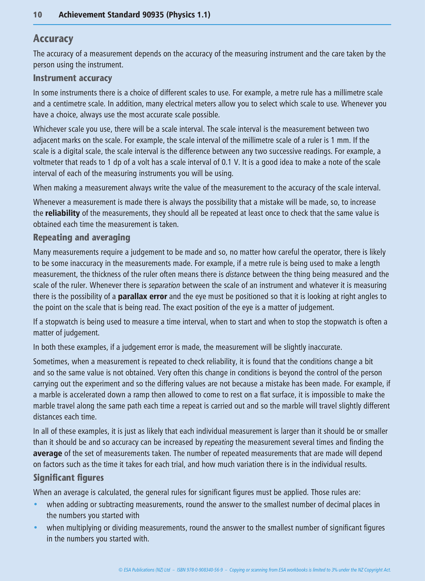 Level 1 Practical Physics Investigation 1.1 Learning Workbook