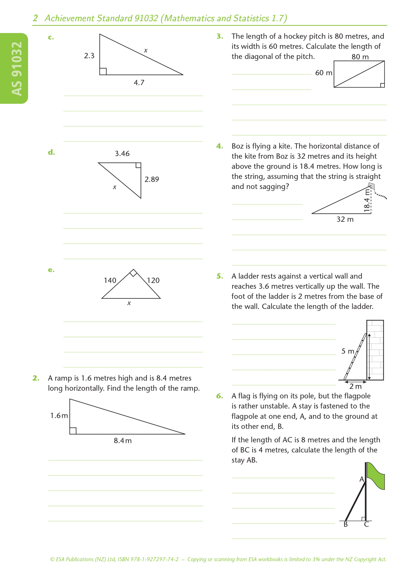 Level 1 Right-angled Triangles 1.7 Learning Workbook