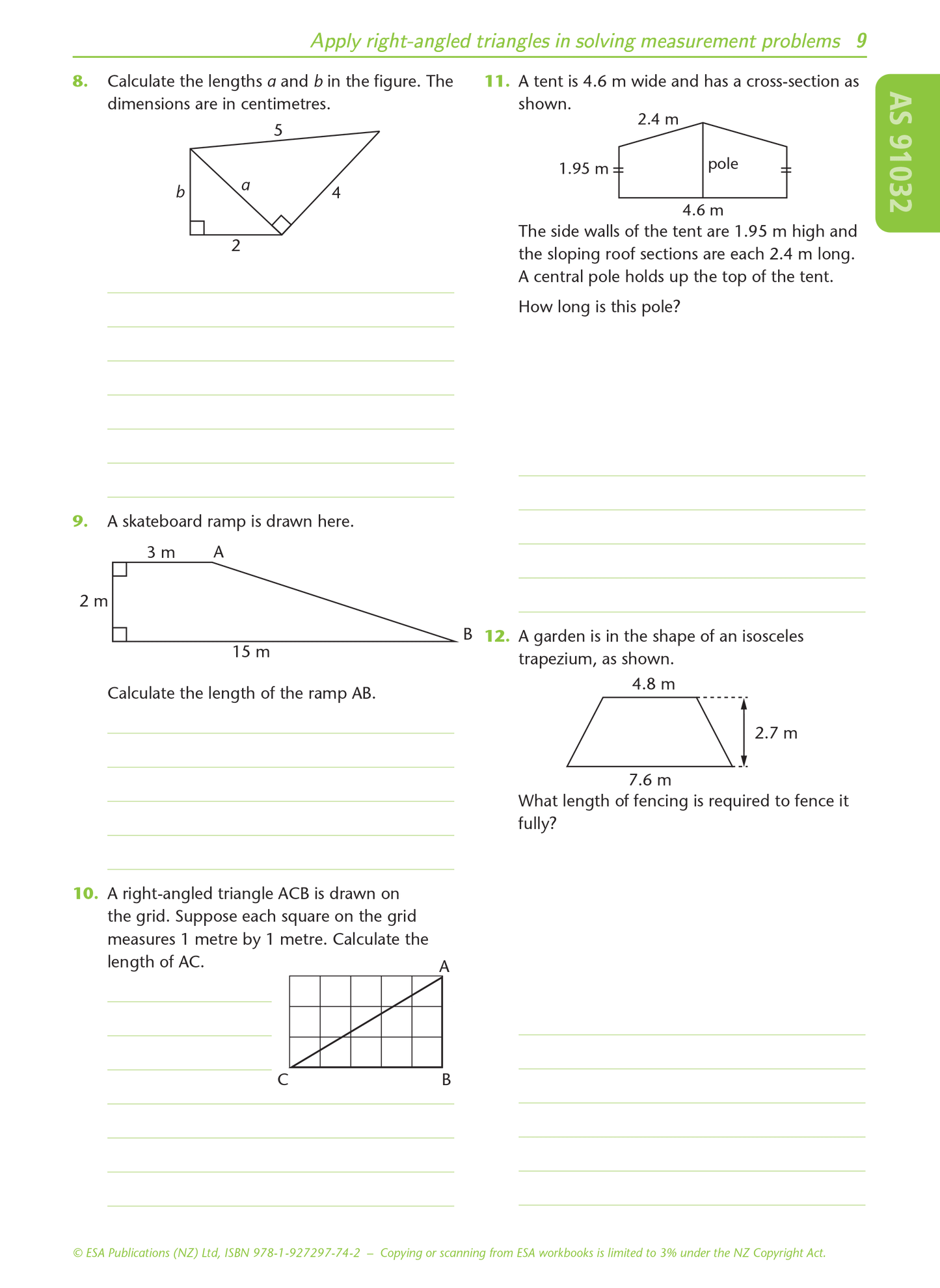 Level 1 Right-angled Triangles 1.7 Learning Workbook