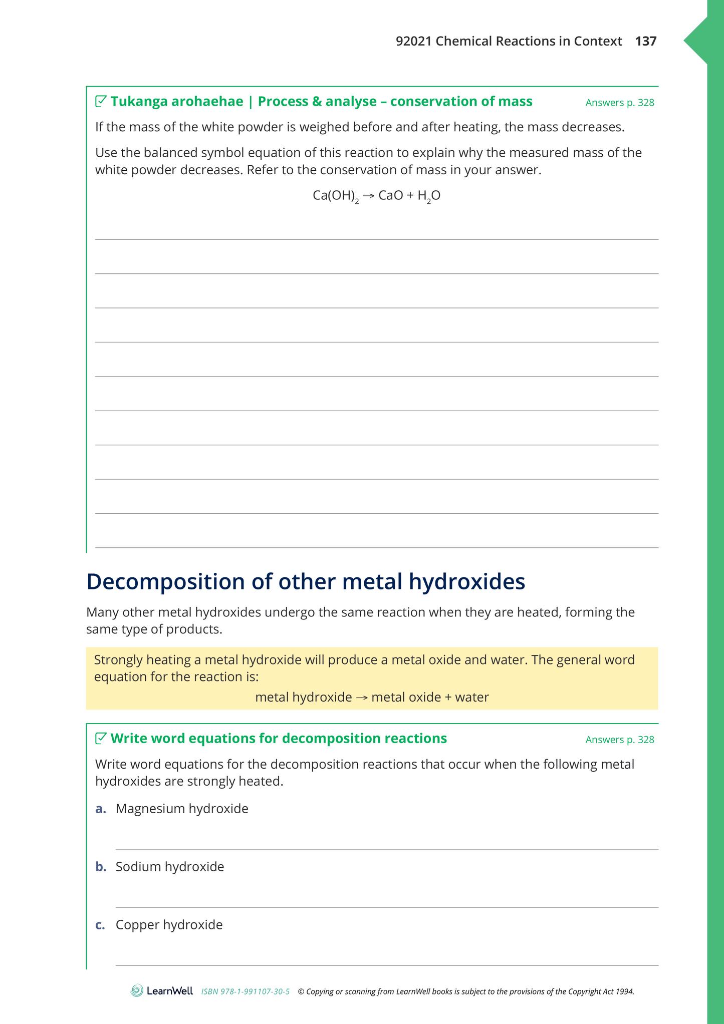 92021 Chemical Reactions in Context Learning Guide - SPECIAL (damaged stock at $12 each)