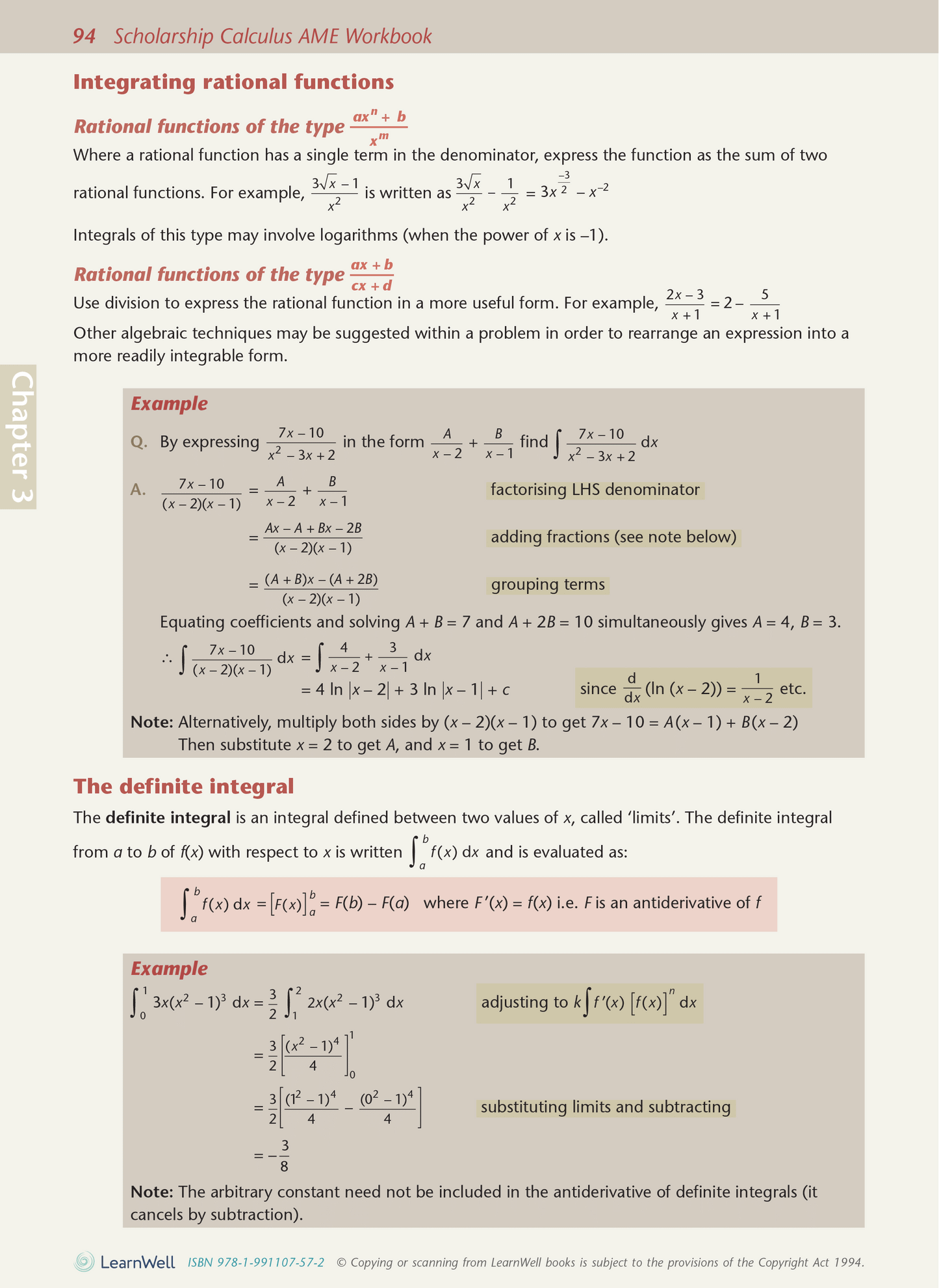 Scholarship Calculus AME Workbook