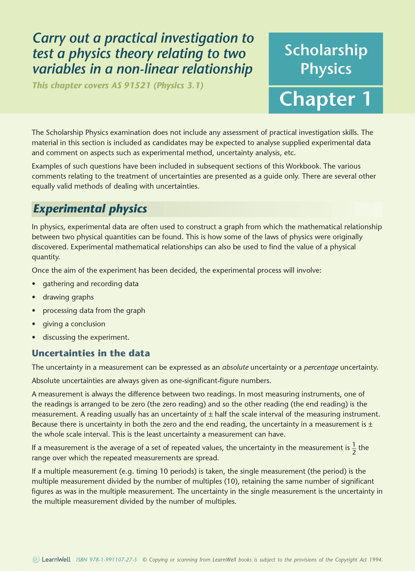 Scholarship Physics AME Workbook