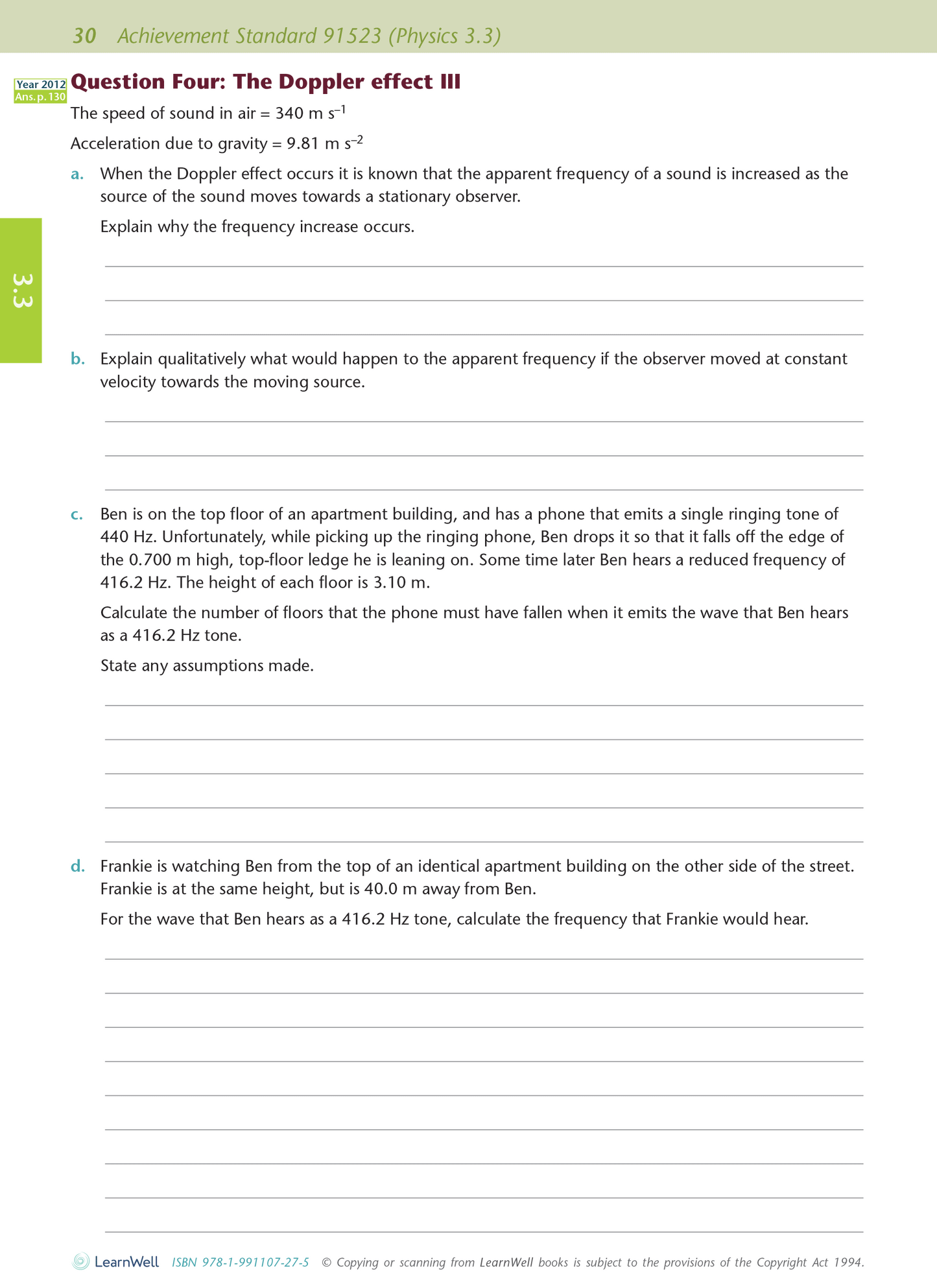 Scholarship Physics AME Workbook
