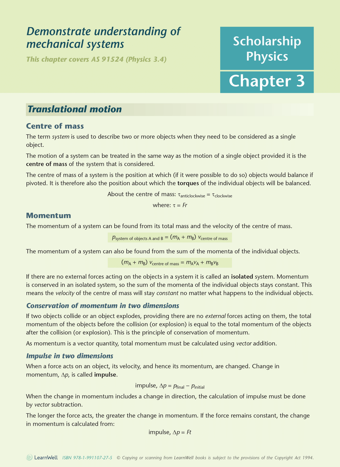 Scholarship Physics AME Workbook