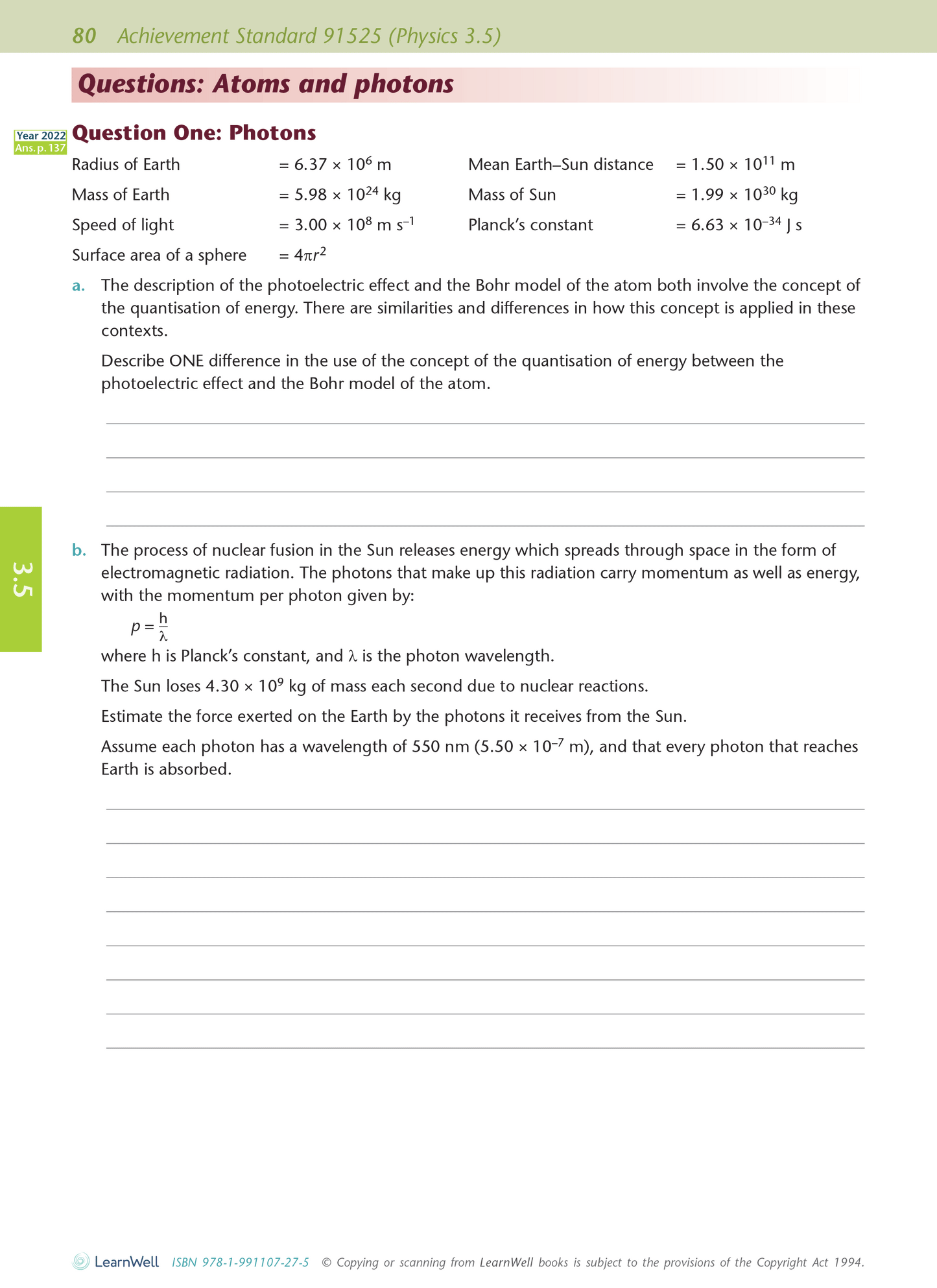 Scholarship Physics AME Workbook