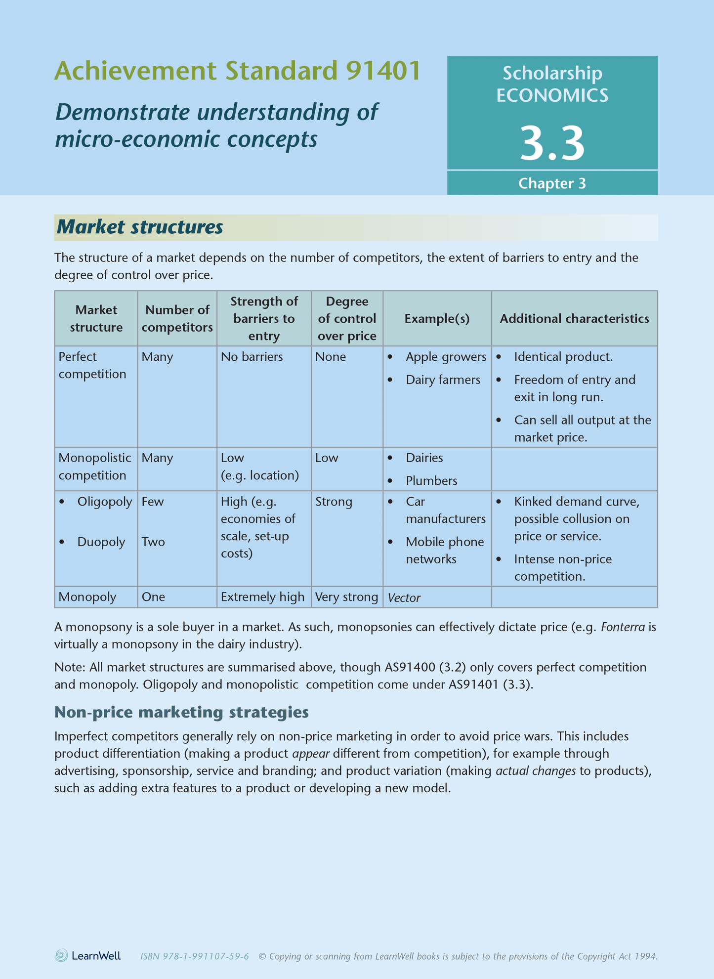 Scholarship Economics AME Workbook