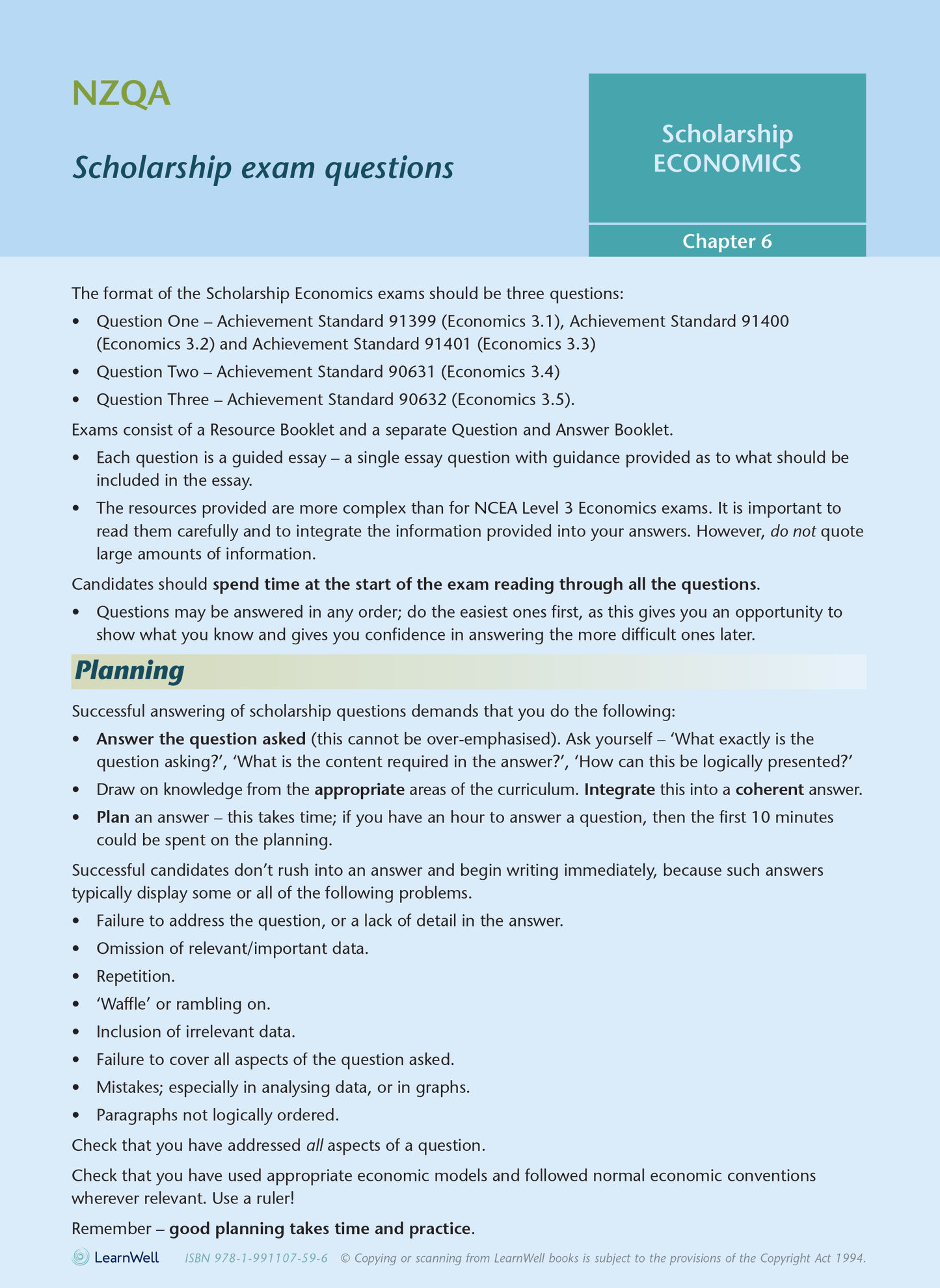 Scholarship Economics AME Workbook