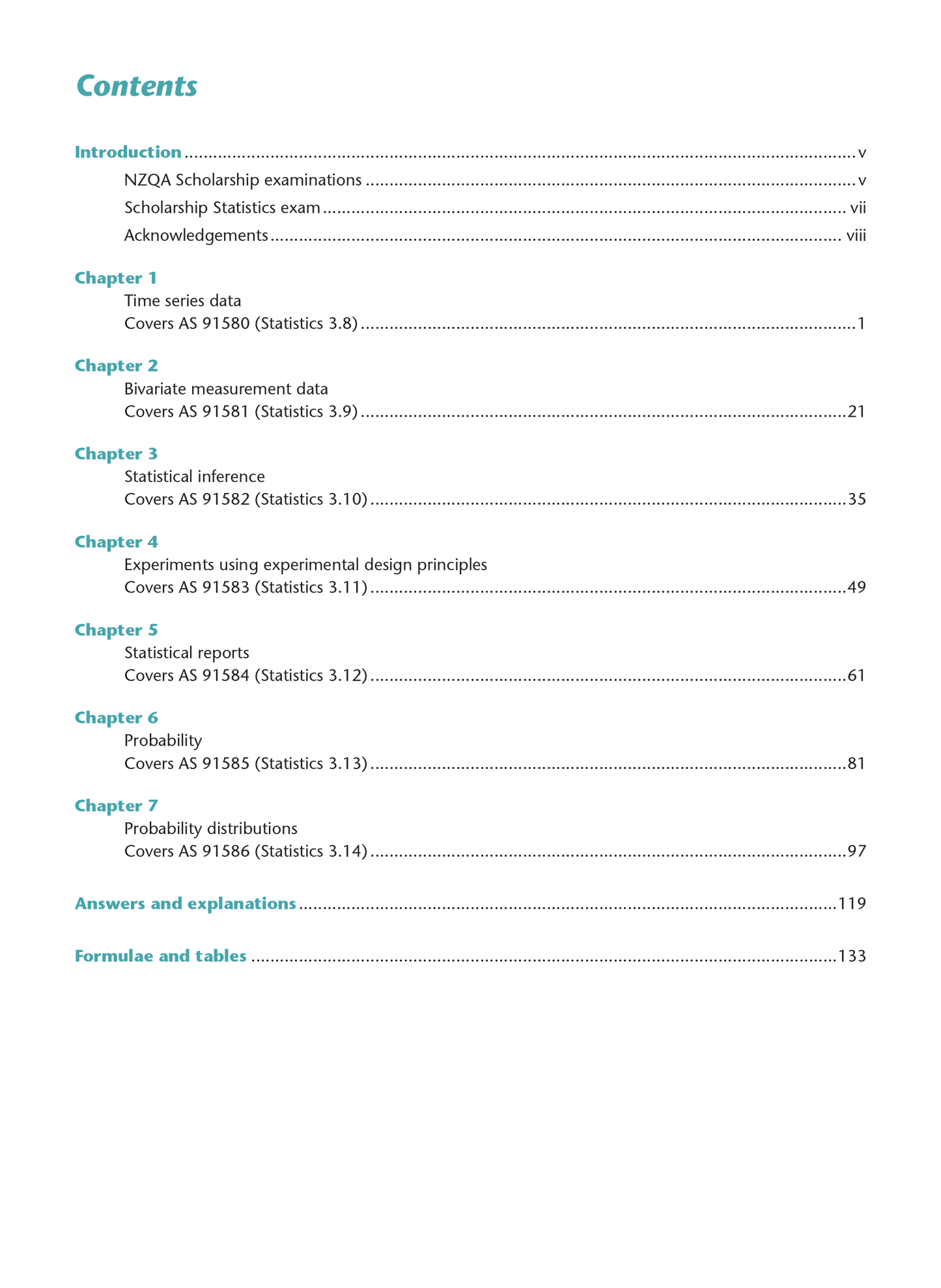 Scholarship Statistics AME Workbook
