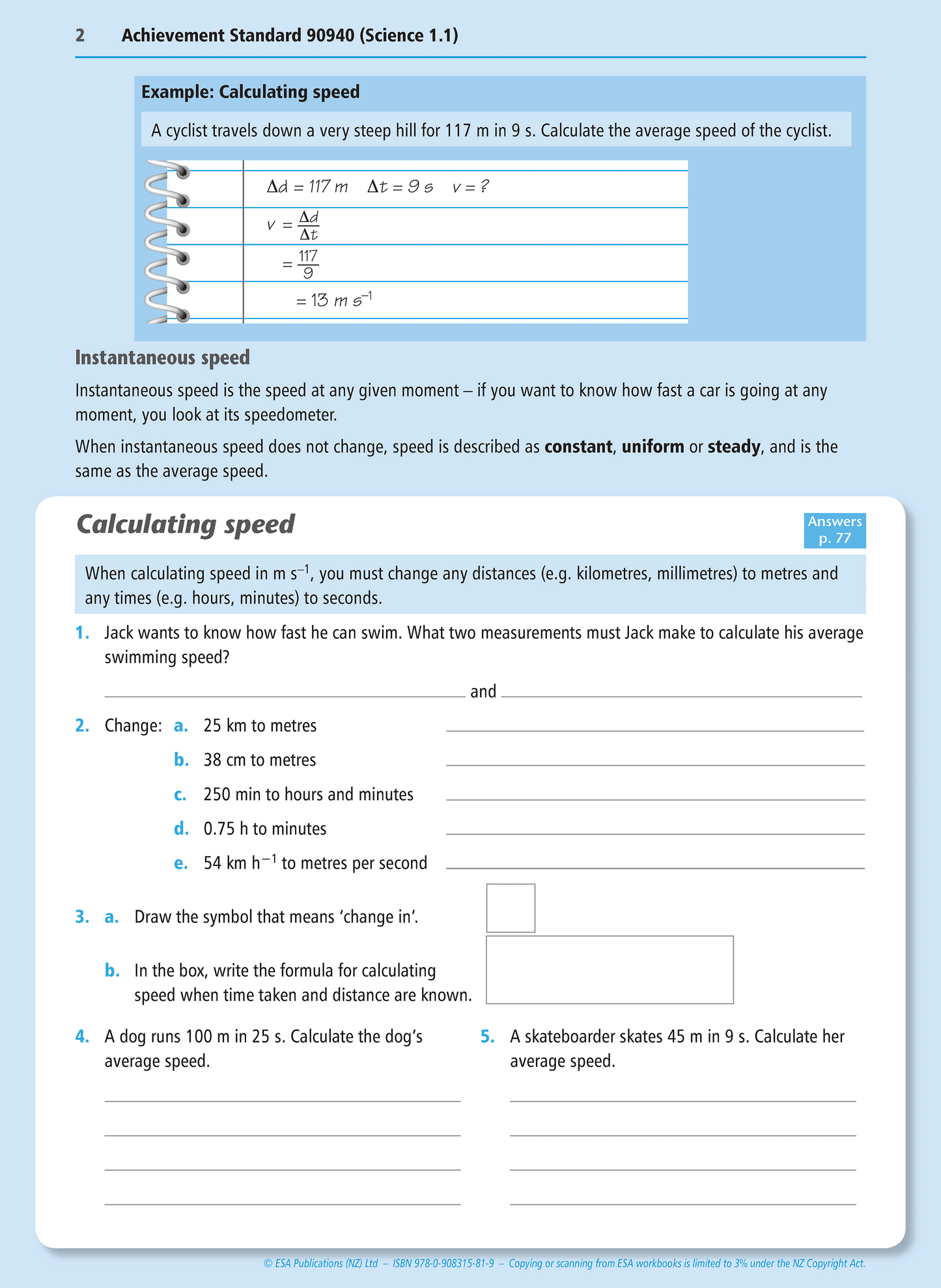 Level 1 Mechanics 1.1 Learning Workbook