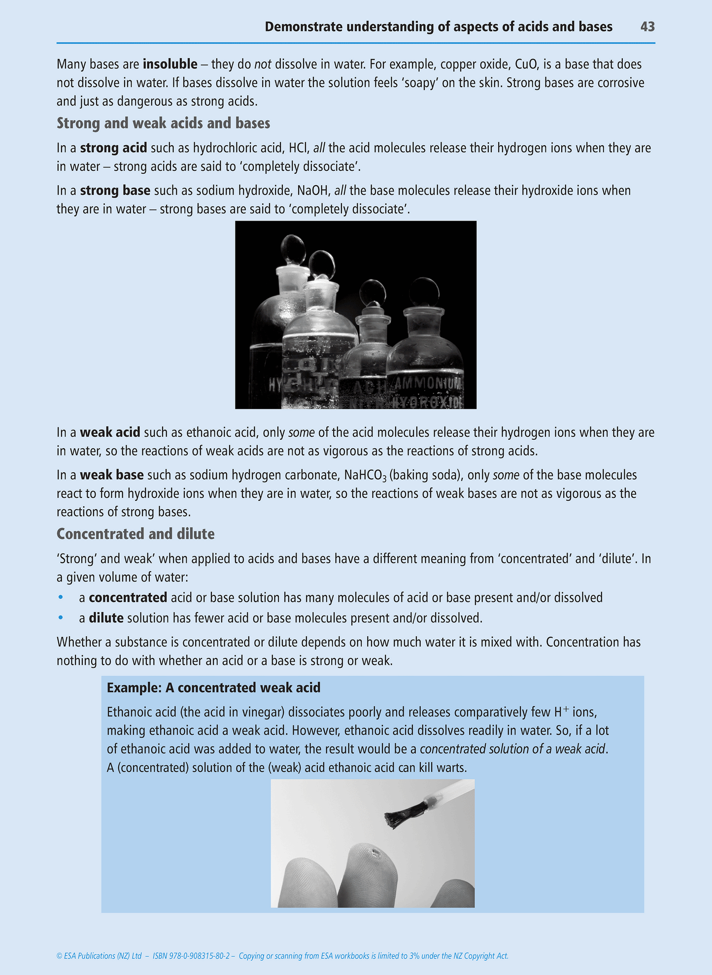 Level 1 Acids and Bases 1.5 Learning Workbook