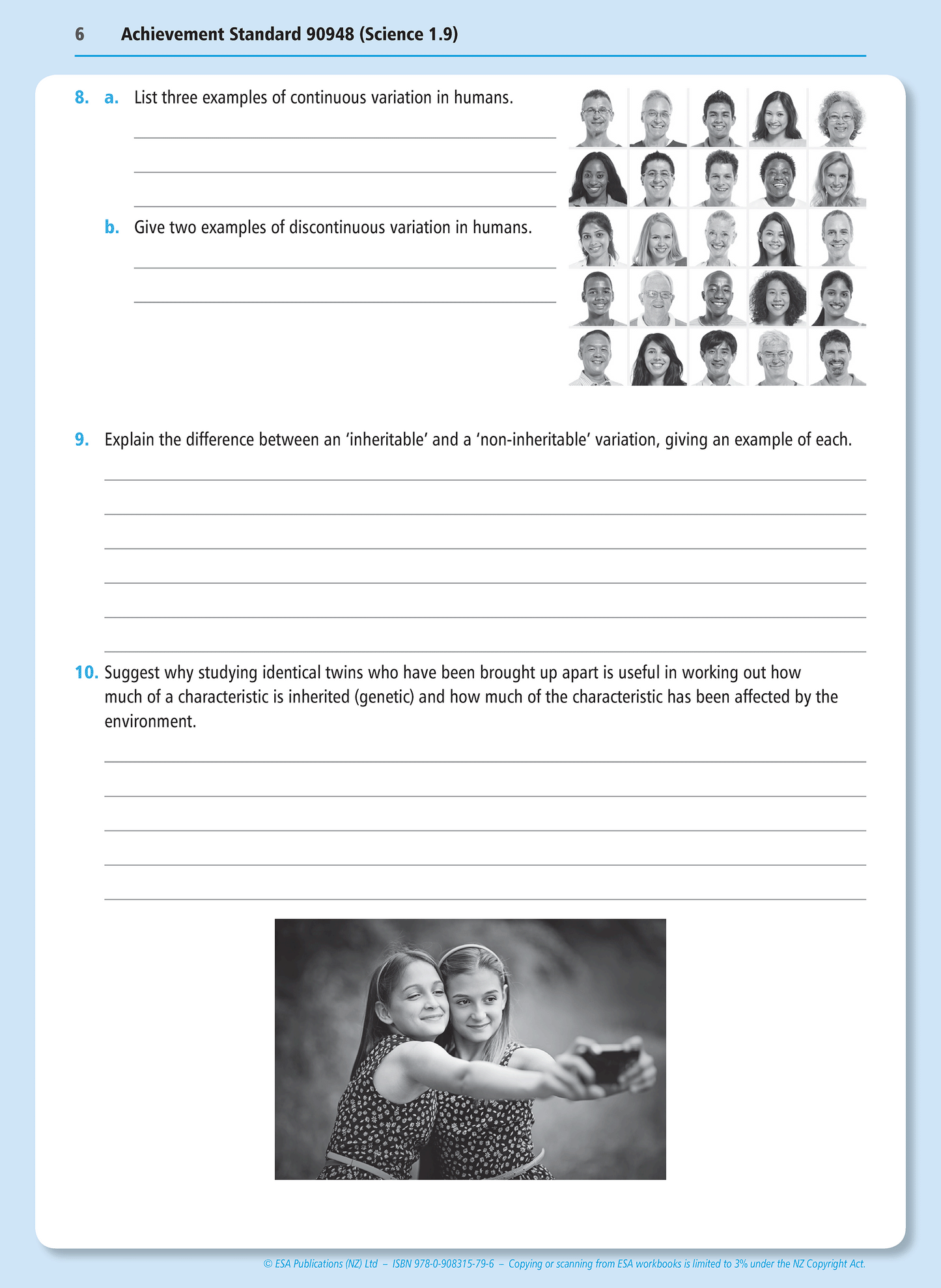 Level 1 Genetic Variation 1.9 Learning Workbook