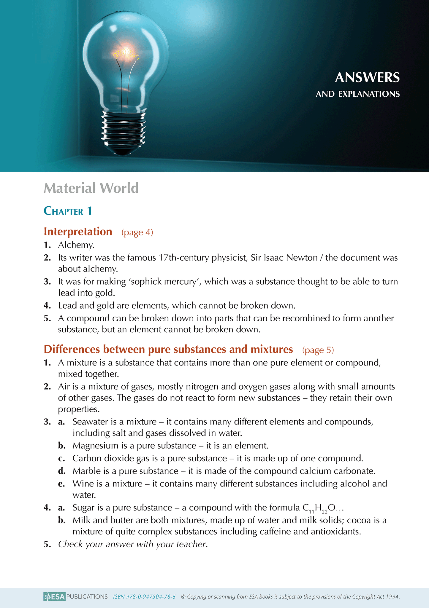 Year 10 Science ESA Study Guide