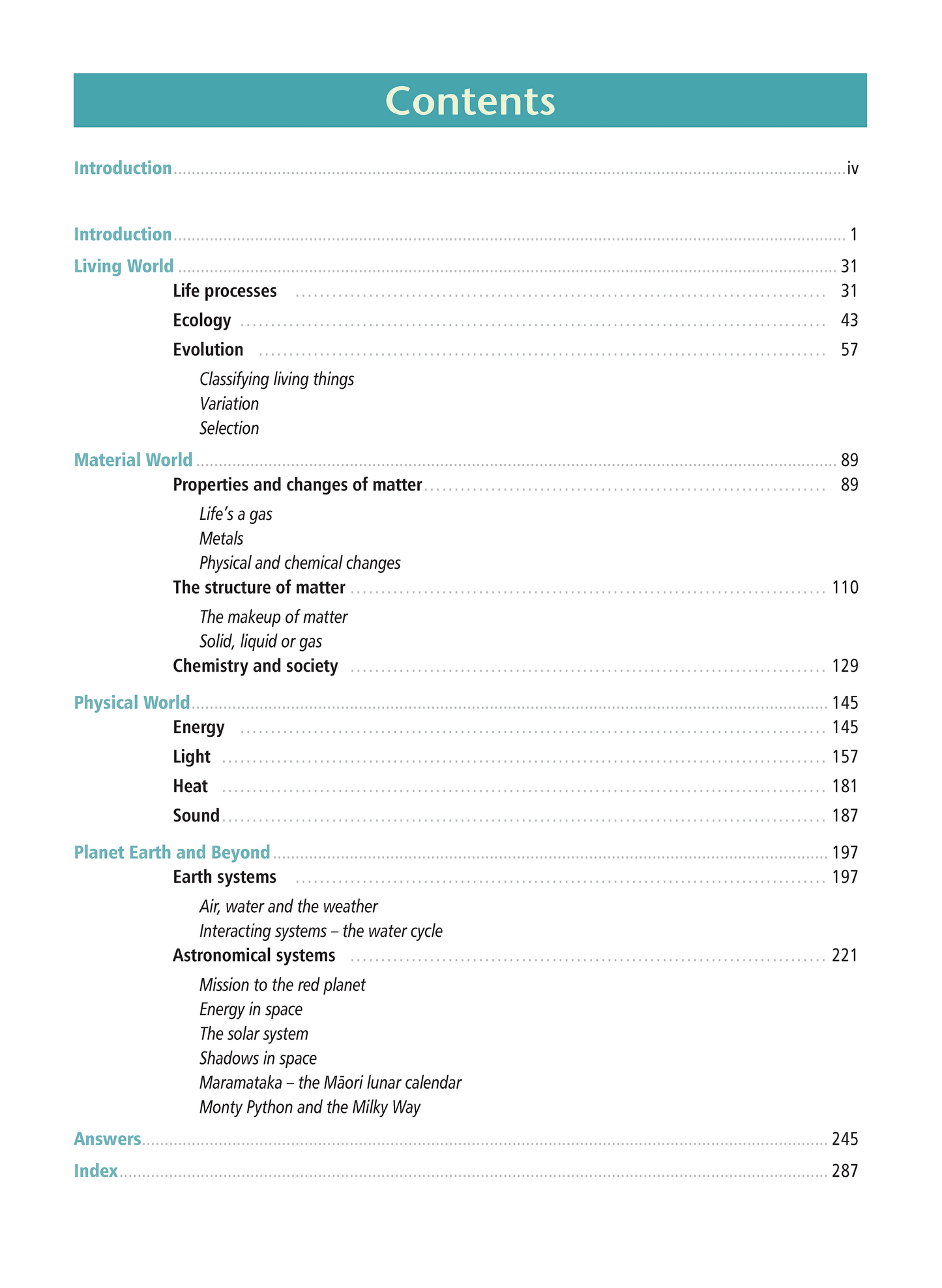 Year 9 Science Learning Workbook