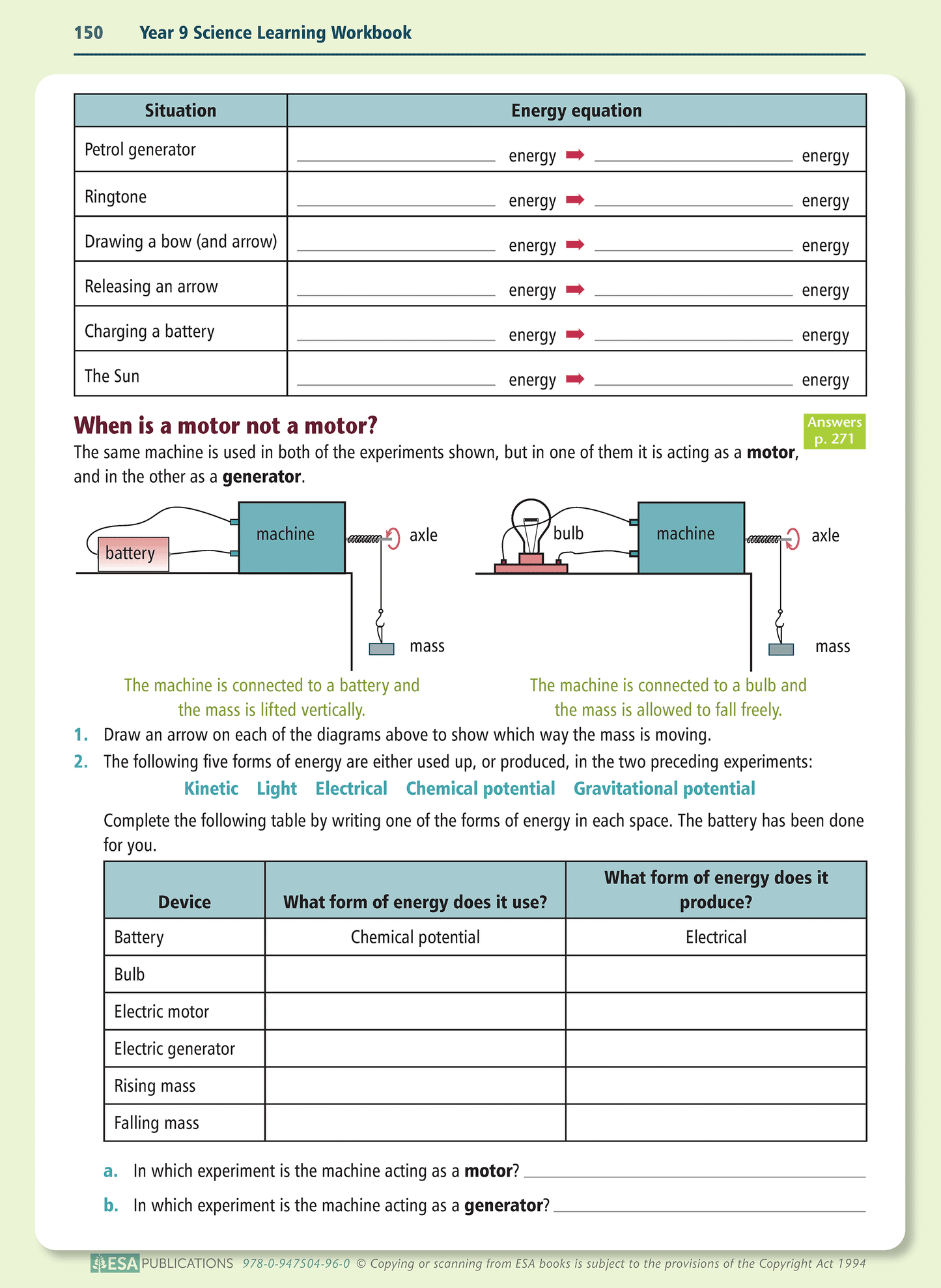 Year 9 Science Learning Workbook