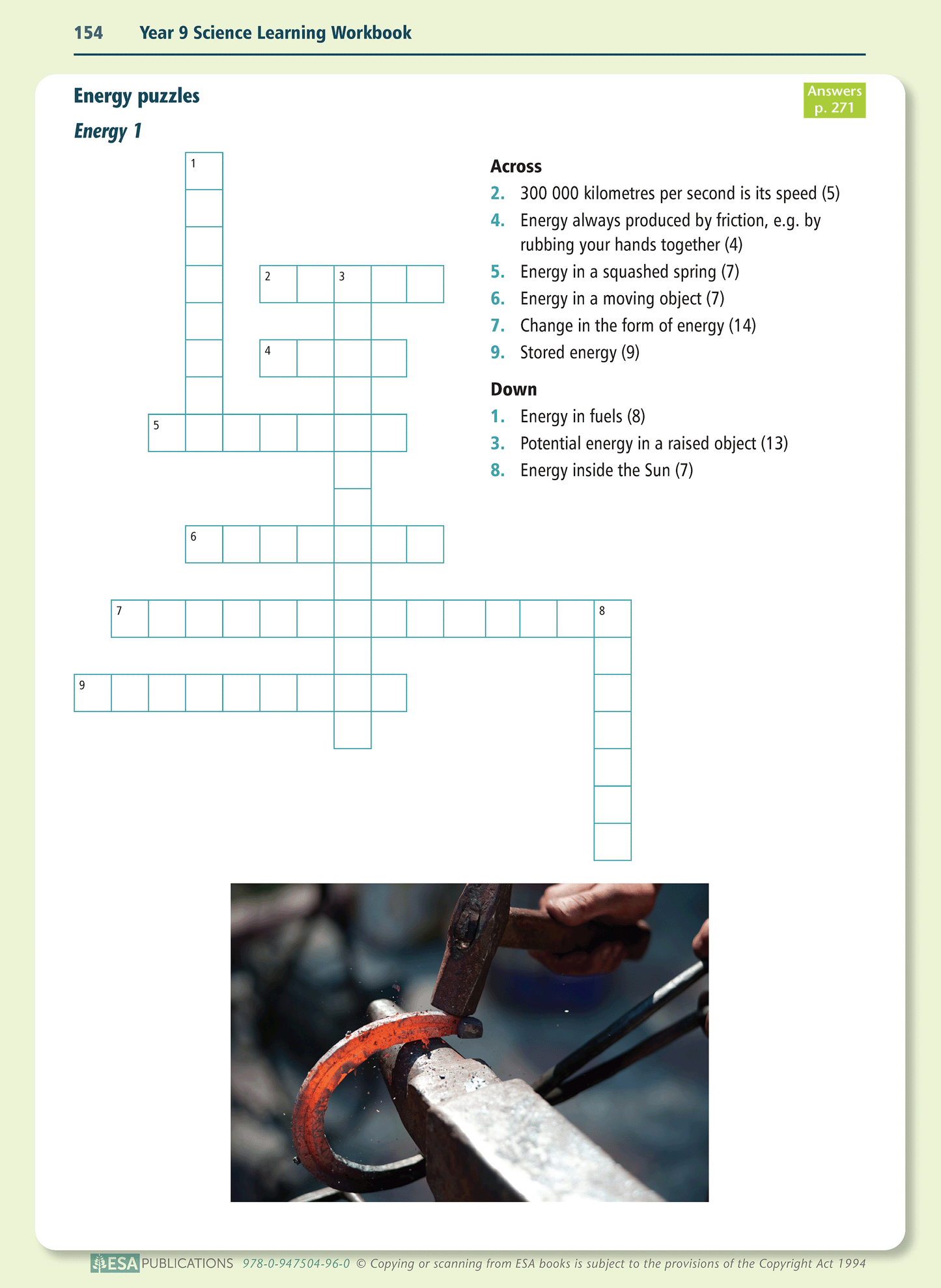 Year 9 Science Learning Workbook