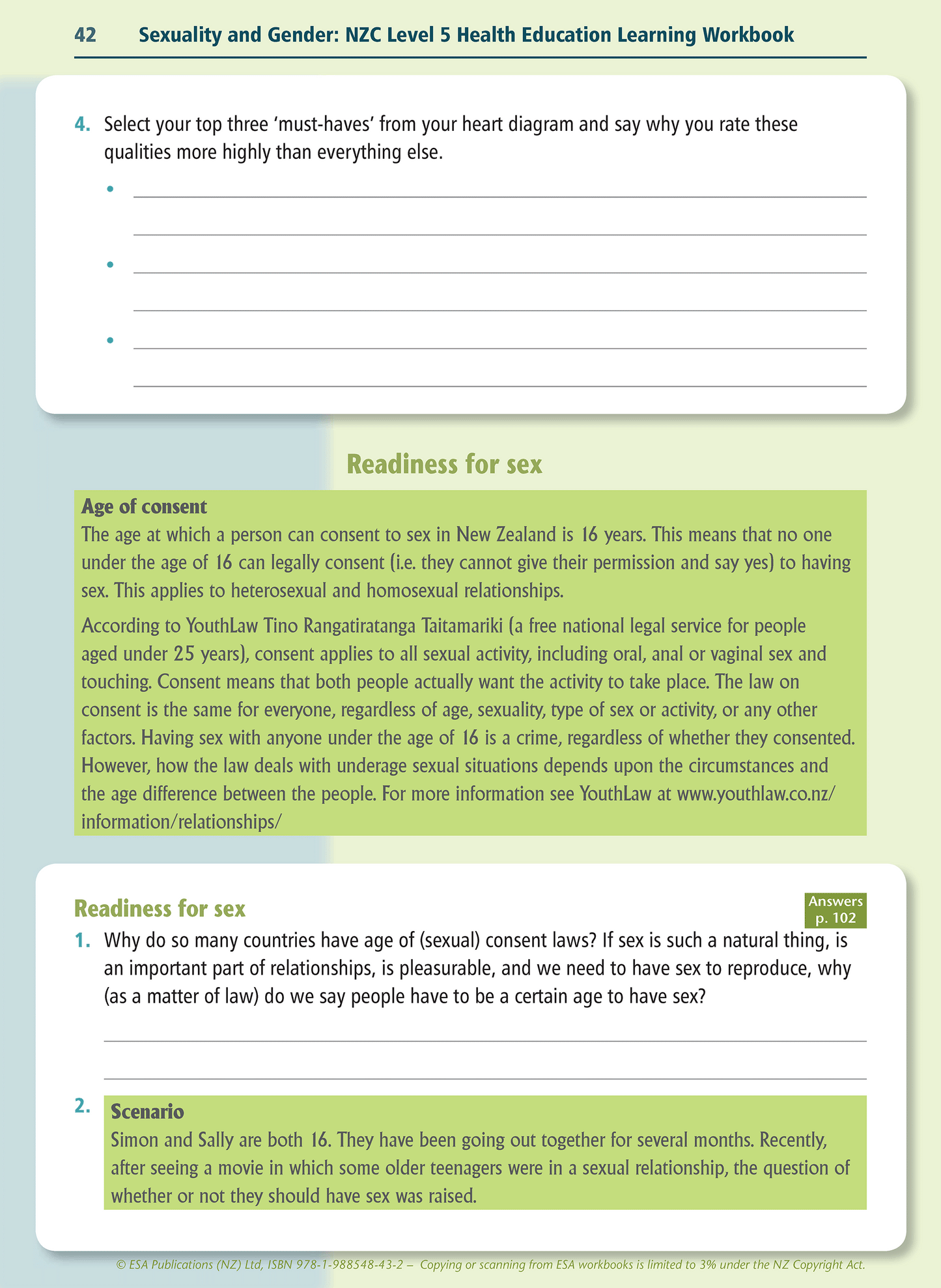 Level 5 Sexuality and Gender Learning Workbook