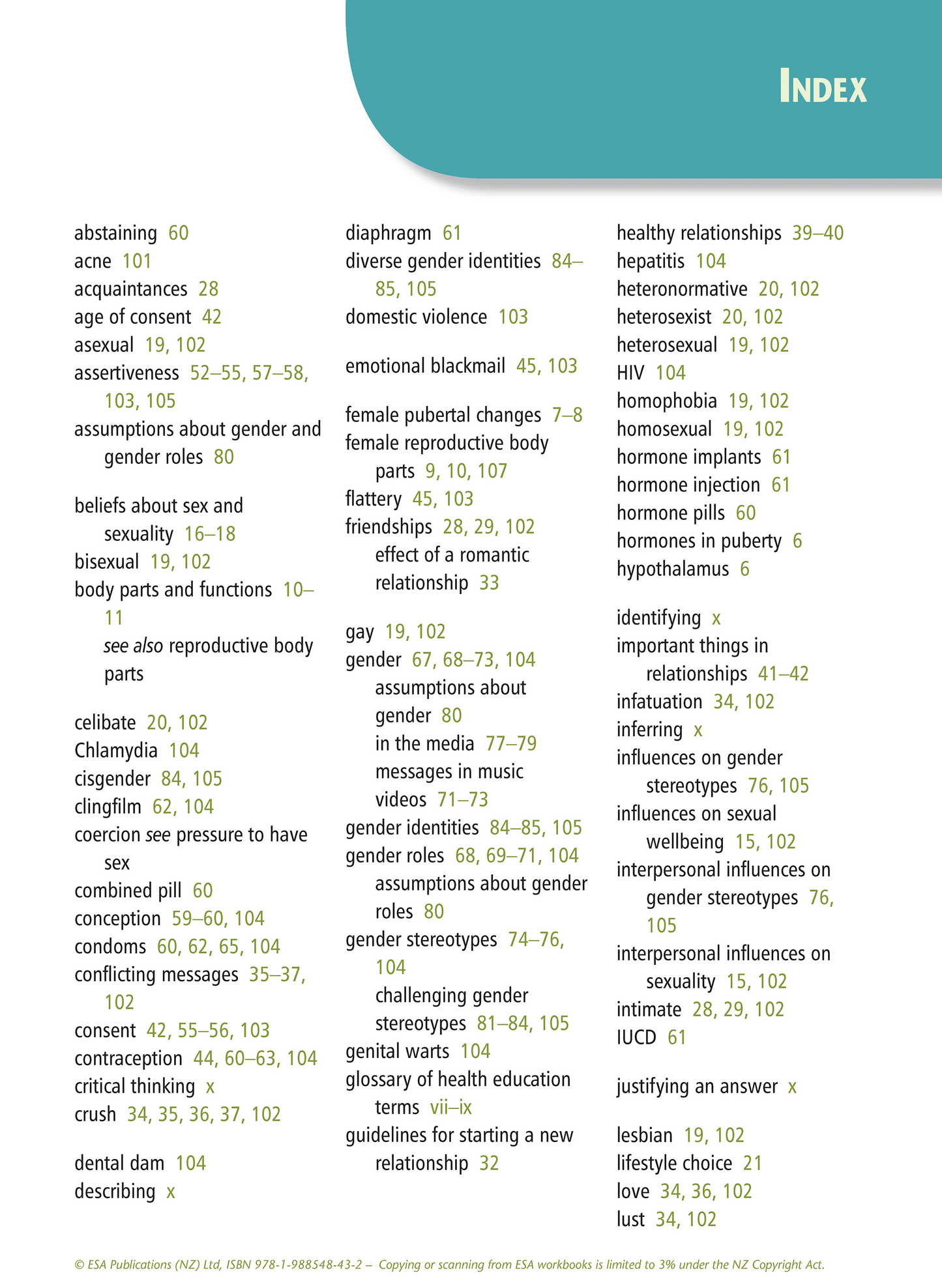 Level 5 Sexuality and Gender Learning Workbook