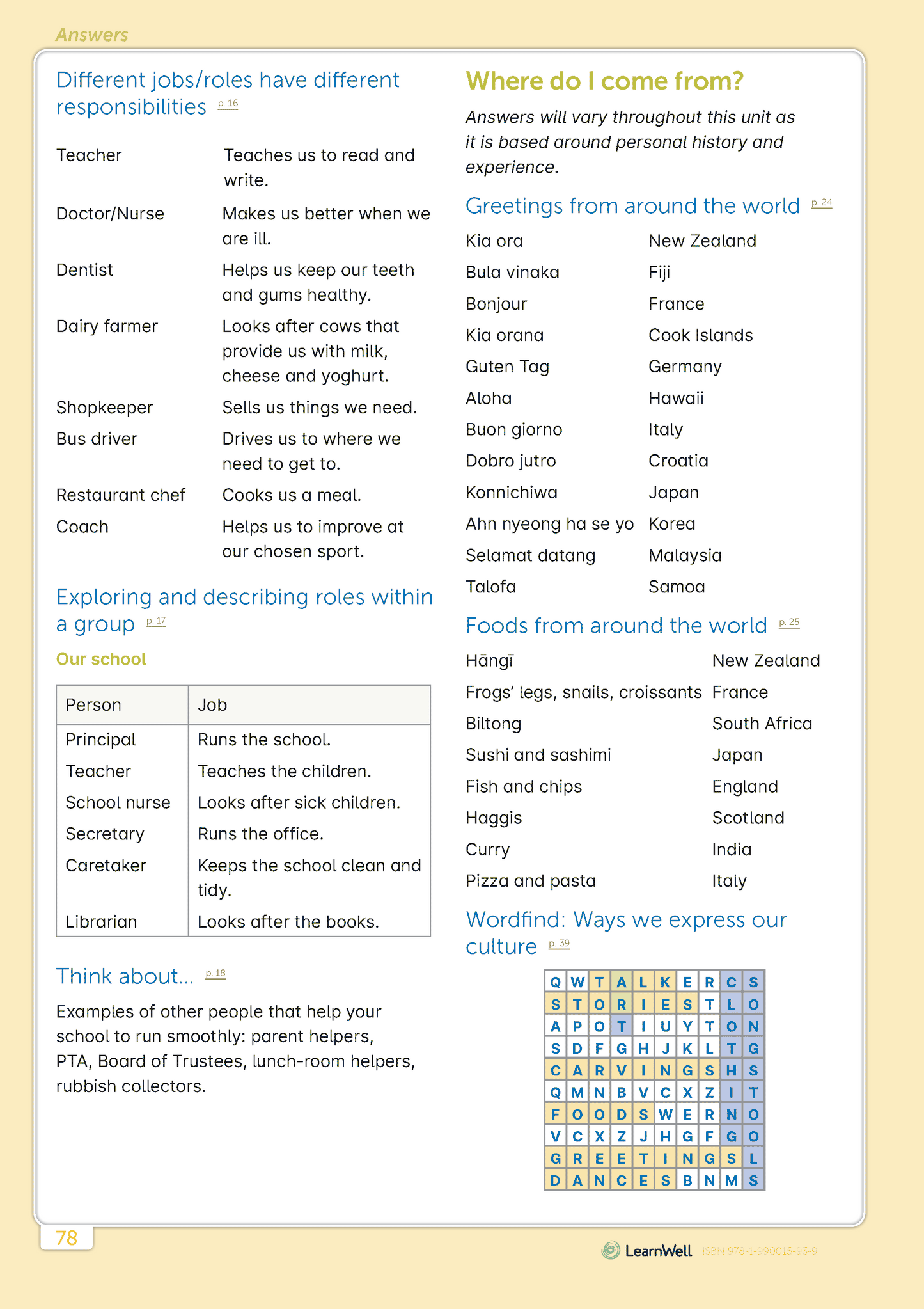 Year 1 and Year 2 Social Studies Start Right Workbook