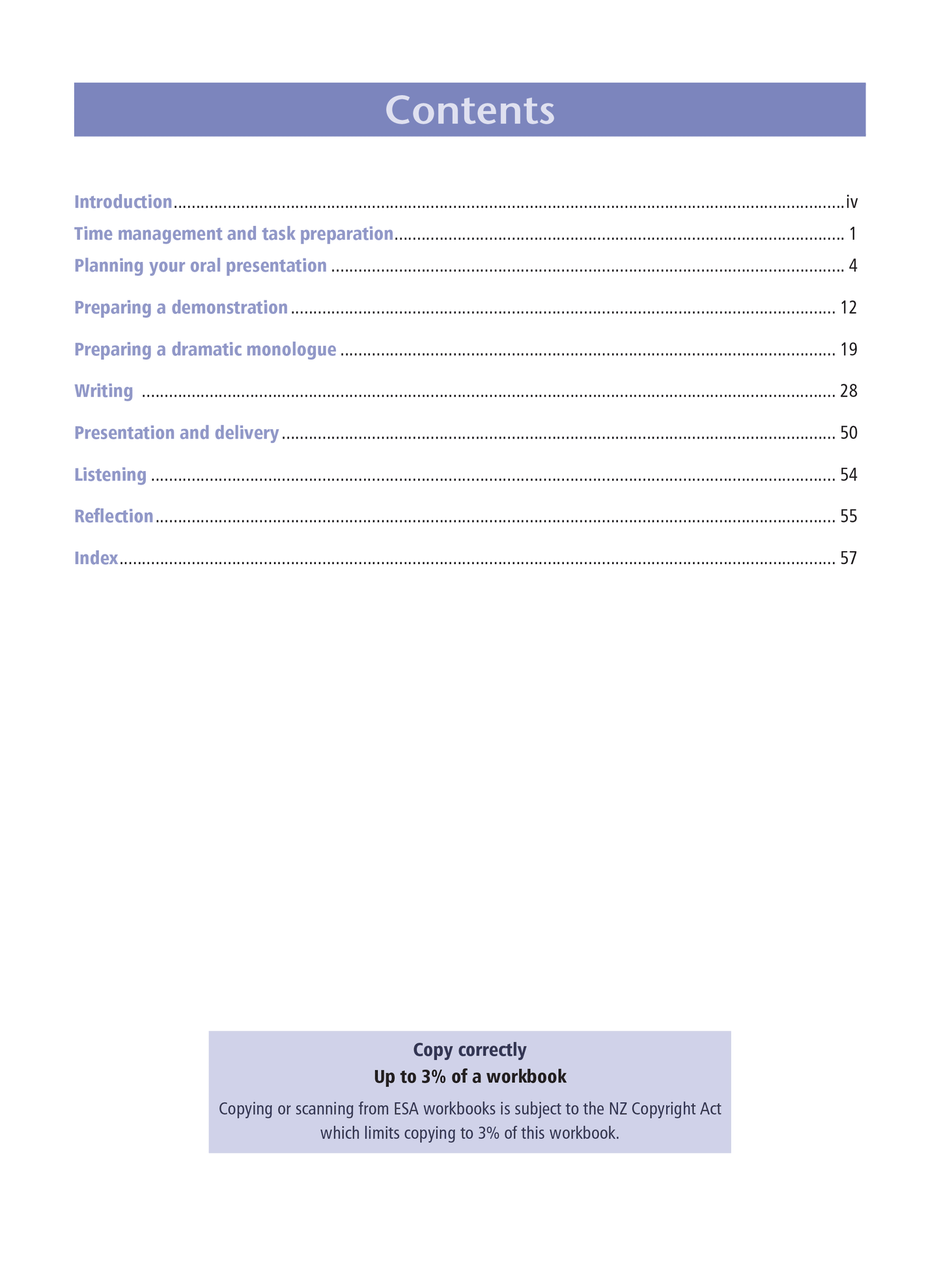 Level 1 Speaking 1.6 Learning Workbook