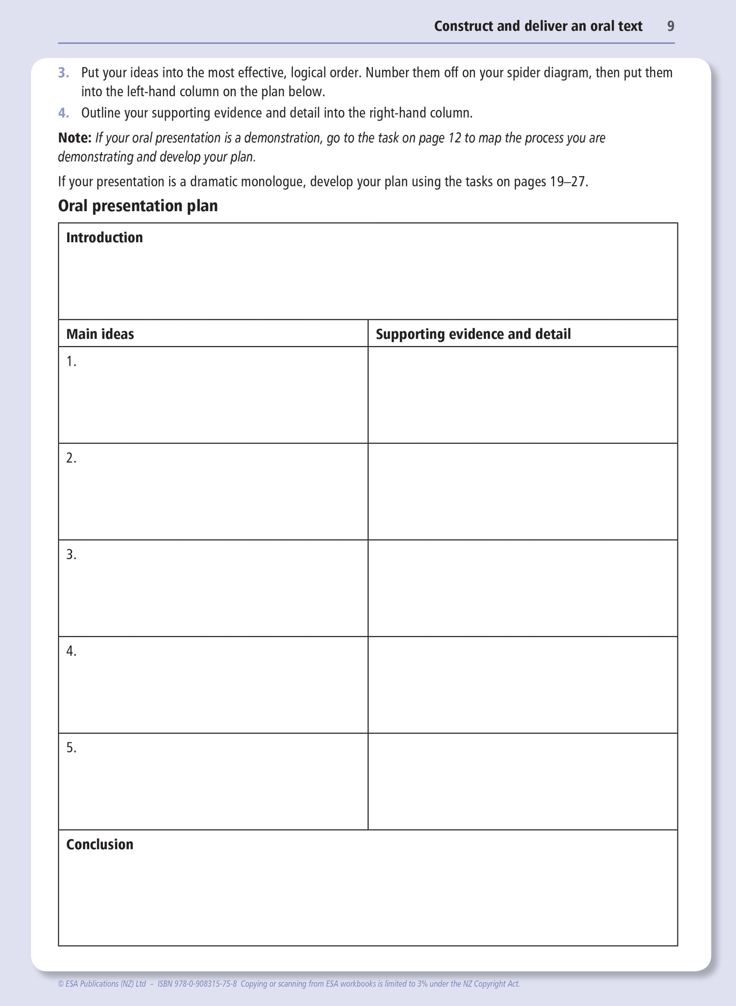 Level 1 Speaking 1.6 Learning Workbook