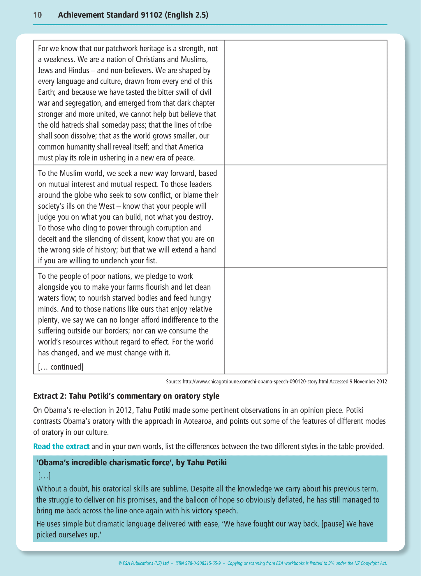Level 2 Speaking 2.5 Learning Workbook