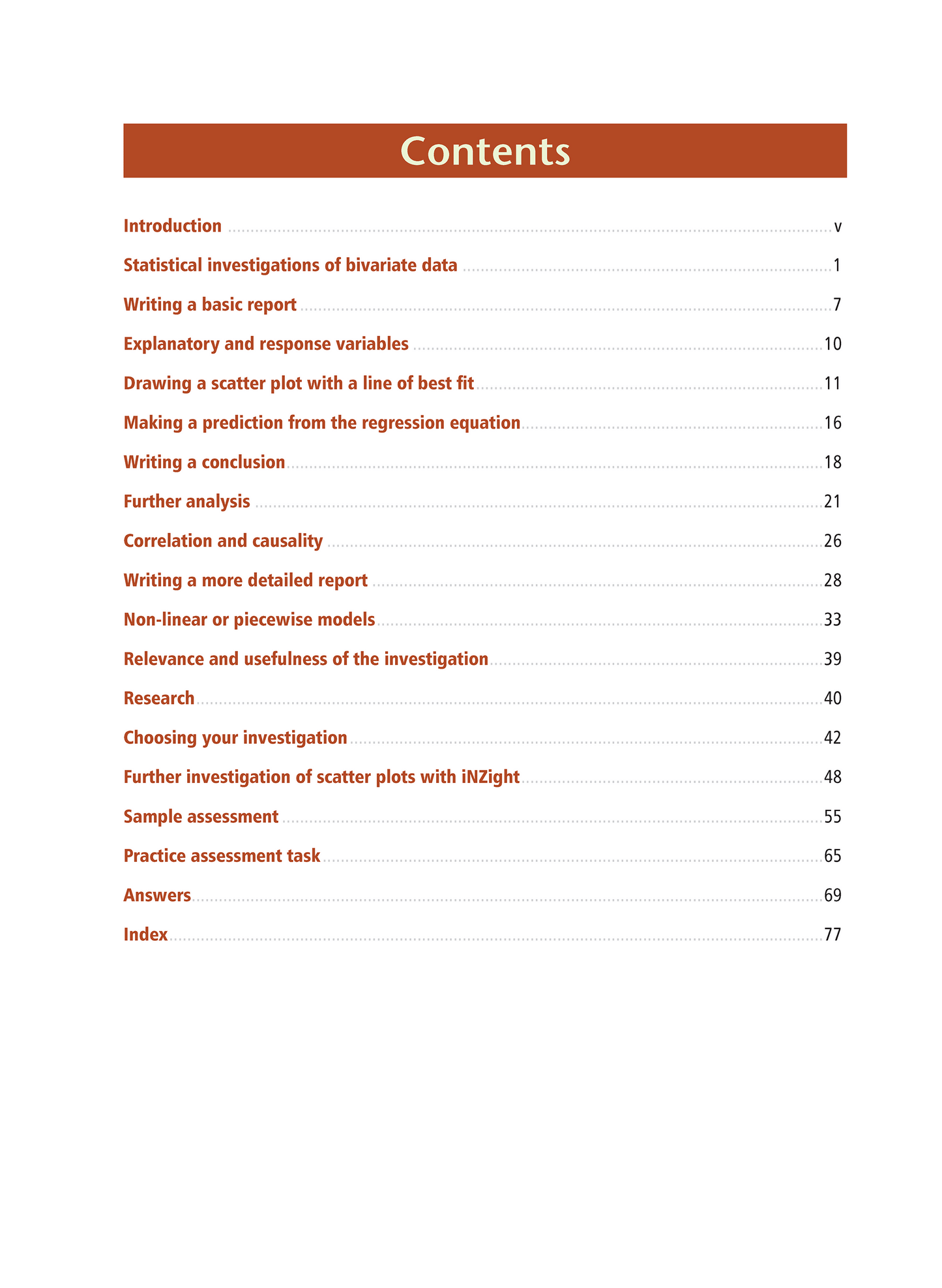 Level 3 Bivariate Data 3.9 Learning Workbook