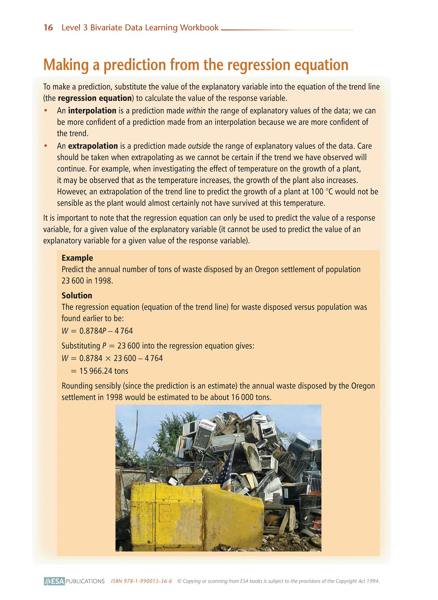 Level 3 Bivariate Data 3.9 Learning Workbook