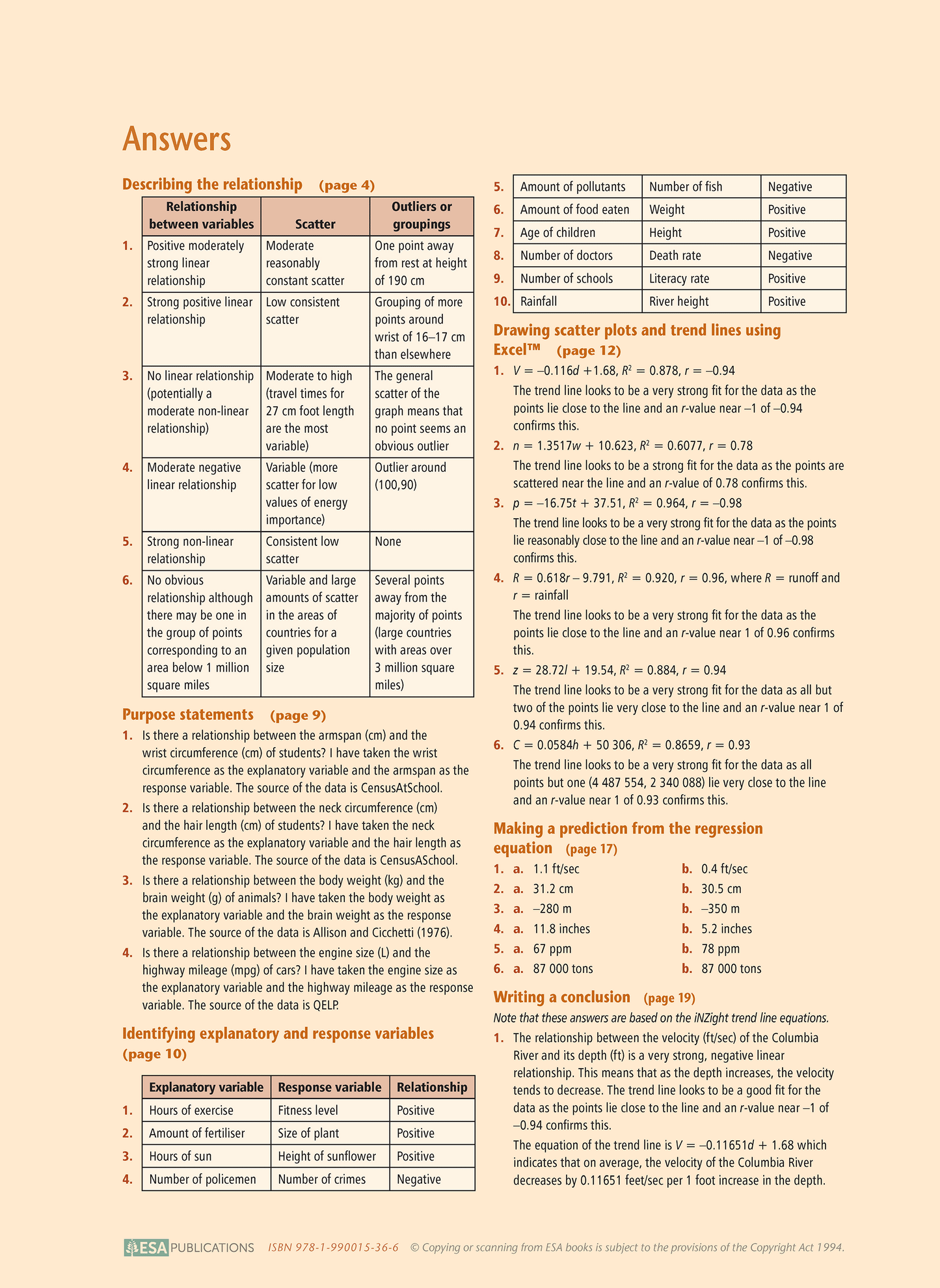Level 3 Bivariate Data 3.9 Learning Workbook