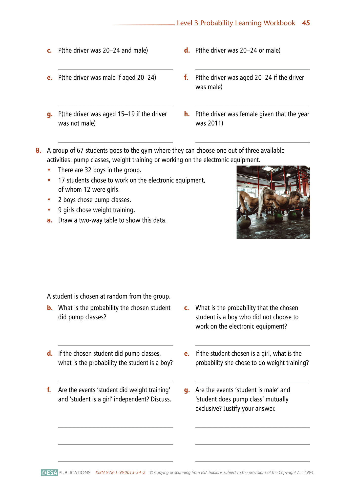 Level 3 Probability 3.13 Learning Workbook
