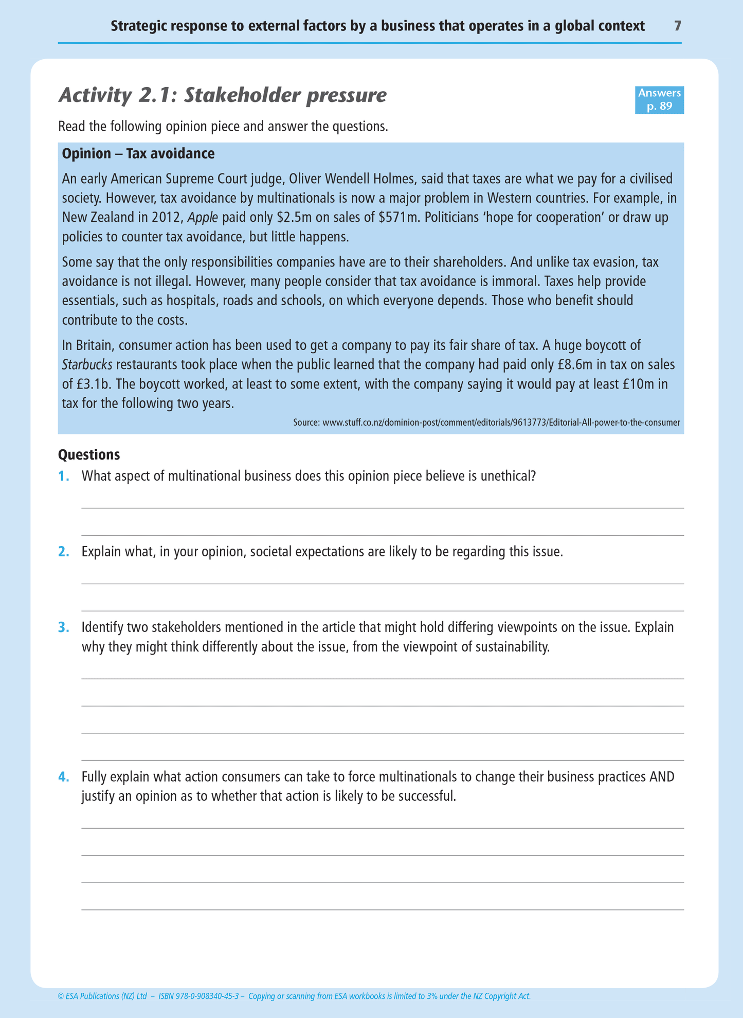 Level 3 Strategic Business Response 3.2 Learning Workbook