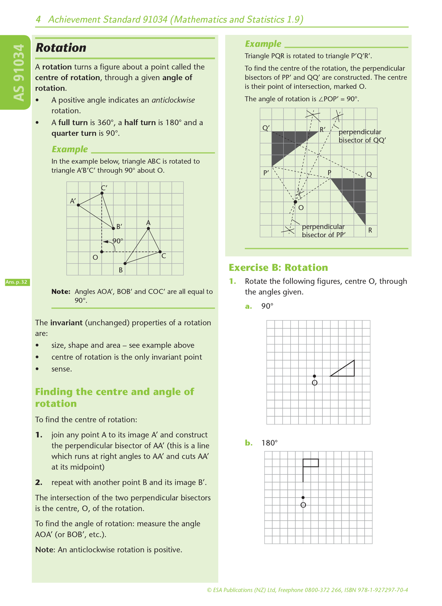 Level 1 Transformation Geometry 1.9 Learning Workbook