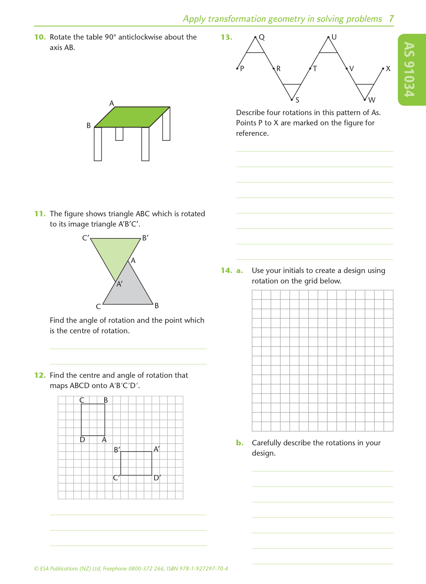 Level 1 Transformation Geometry 1.9 Learning Workbook