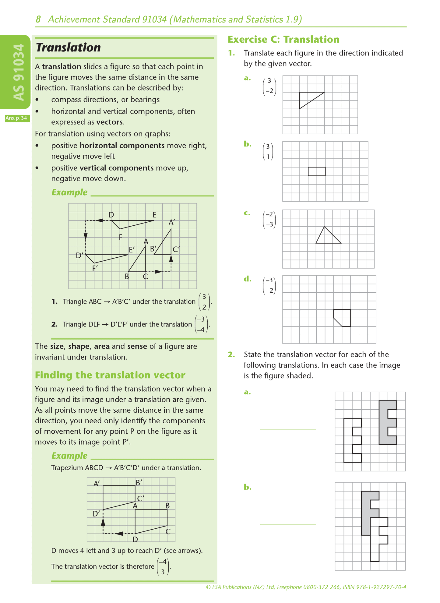Level 1 Transformation Geometry 1.9 Learning Workbook