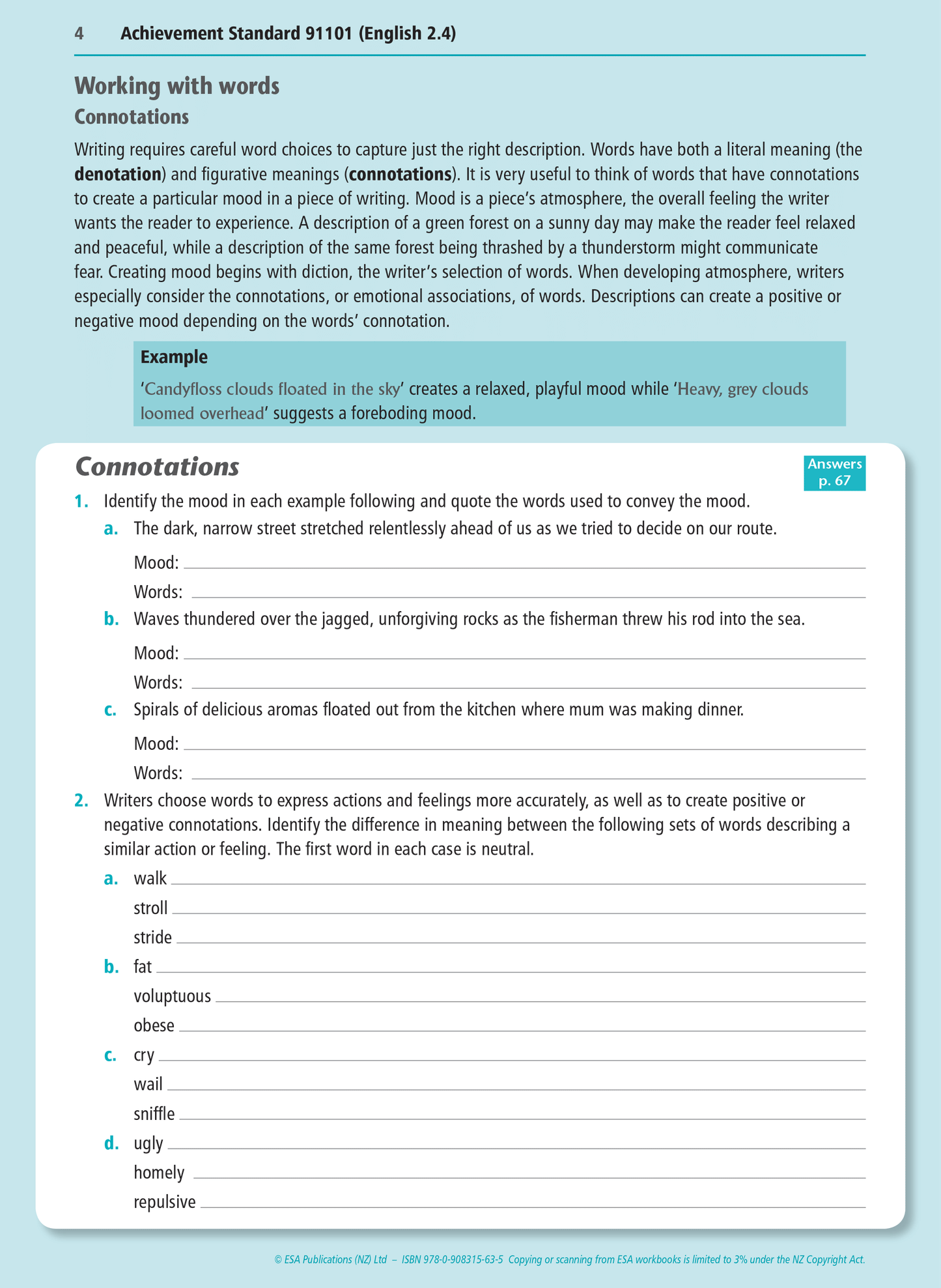 Level 2 Writing 2.4 Learning Workbook