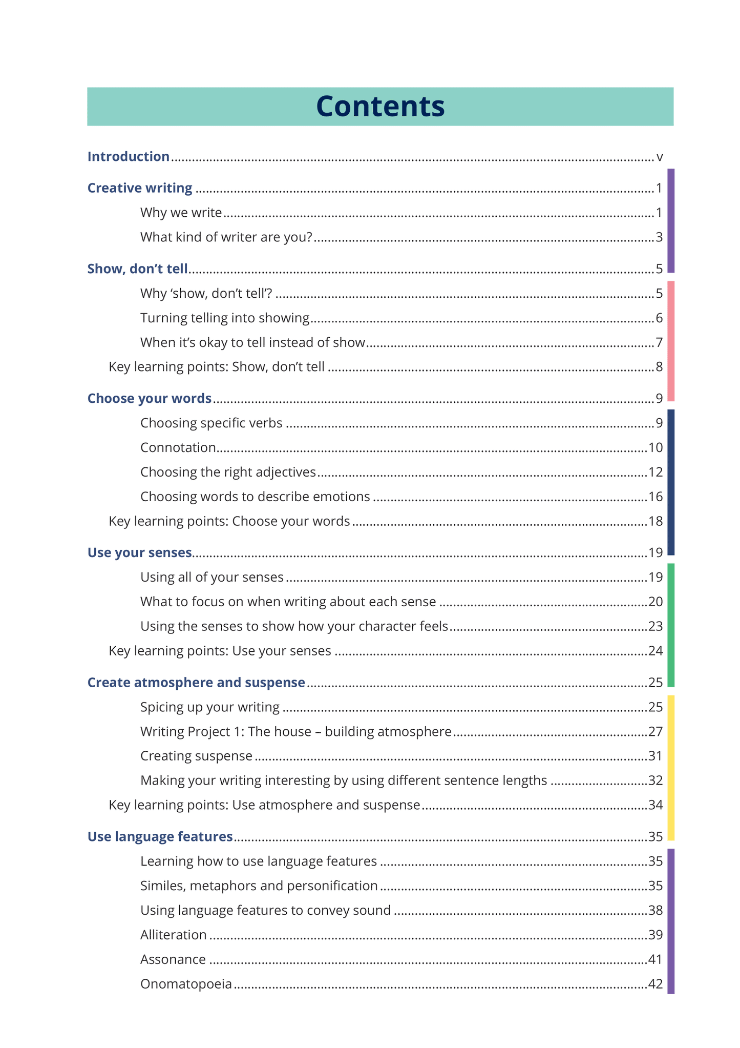 Year 10 Creative Writing Skills Learning Guide