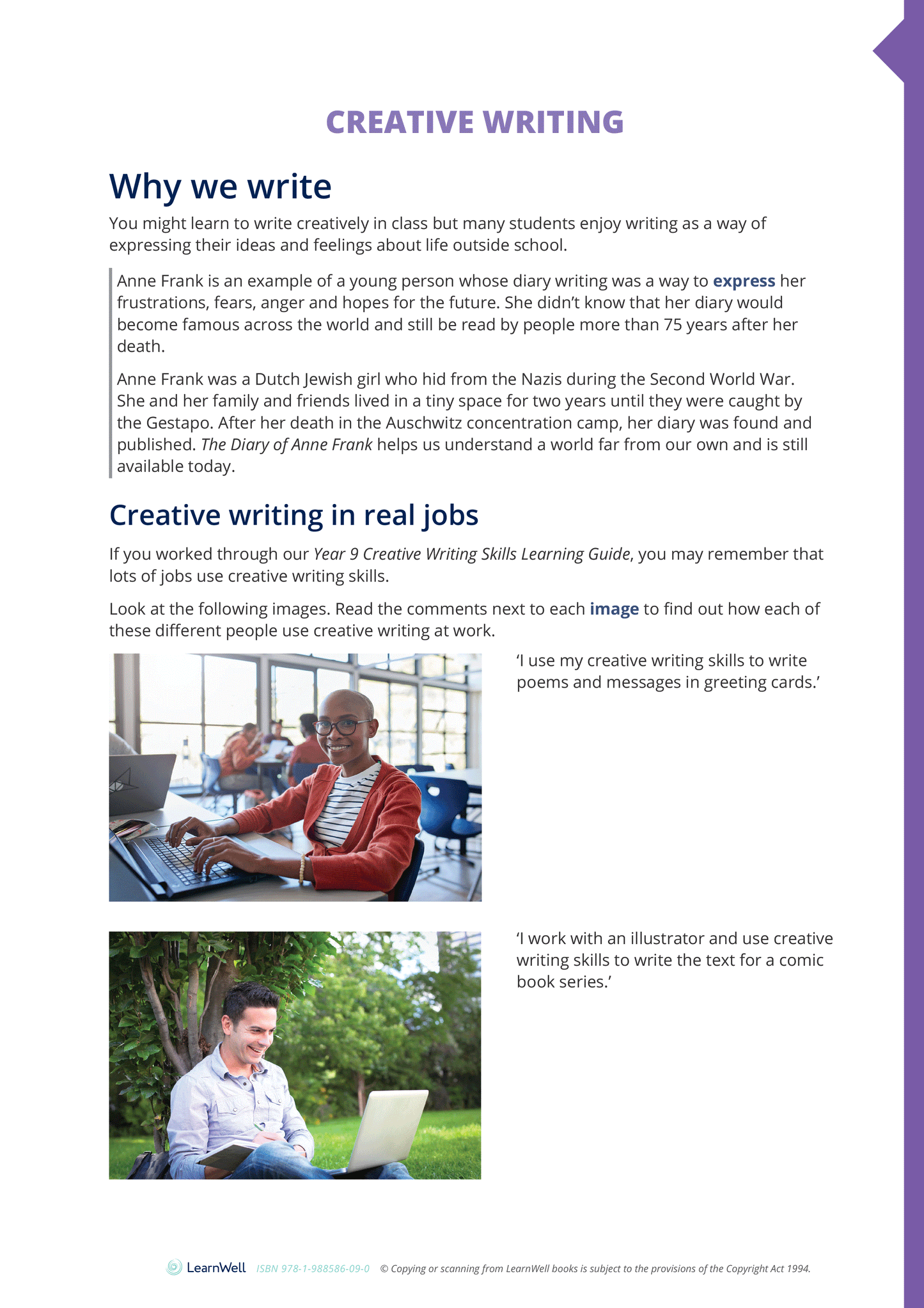 Year 10 Creative Writing Skills Learning Guide