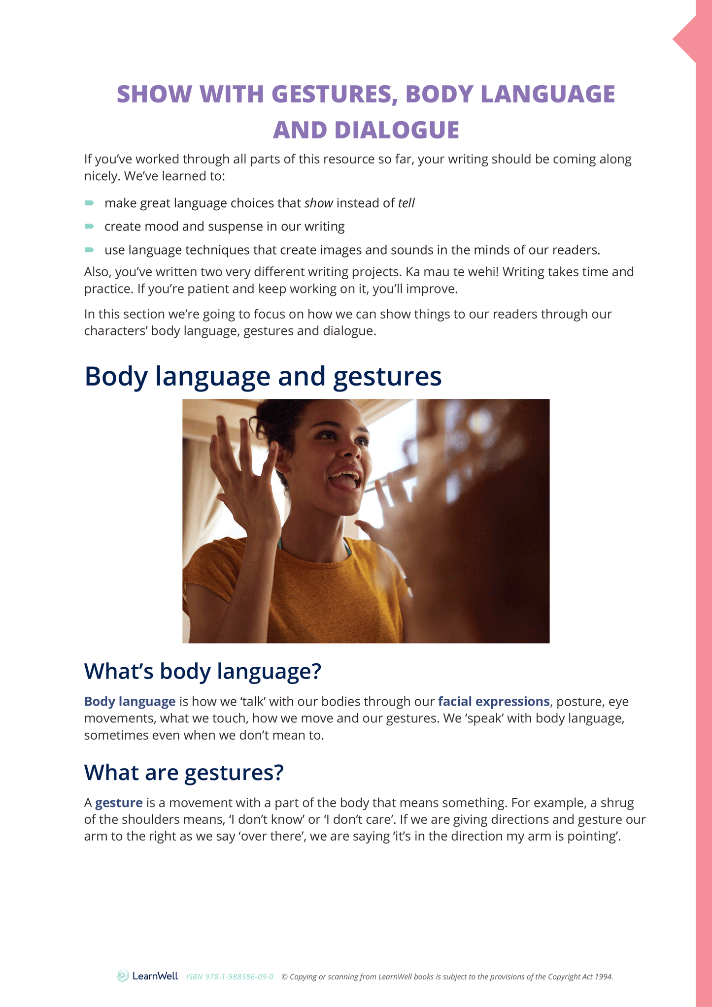 Year 10 Creative Writing Skills Learning Guide