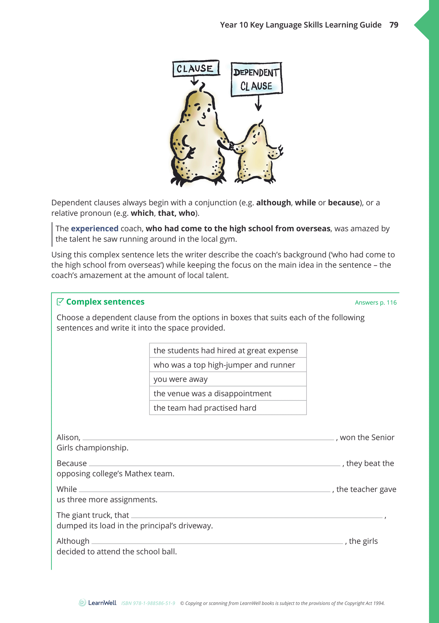 Year 10 Key Language Skills Learning Guide