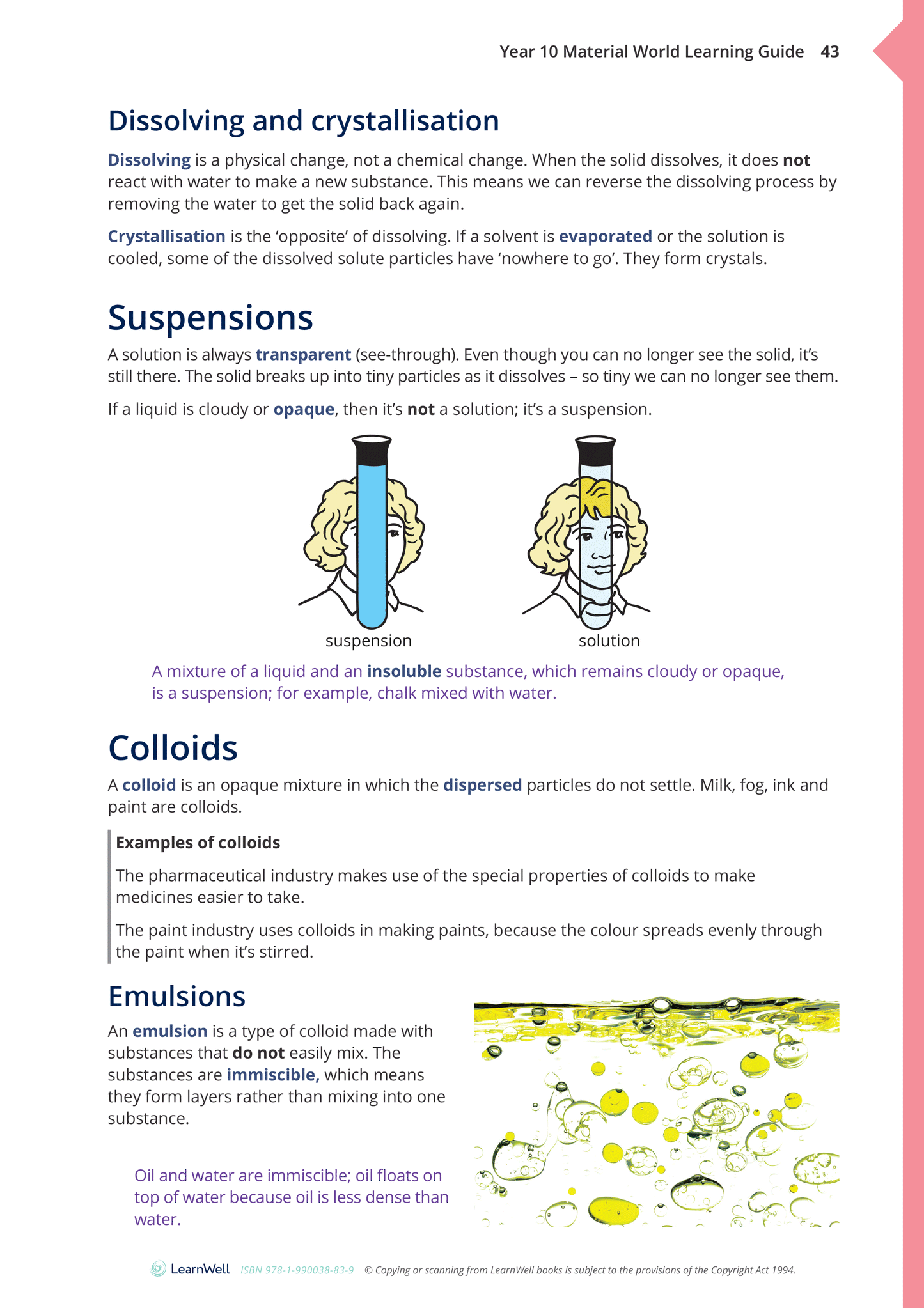 Year 10 Material World Learning Guide