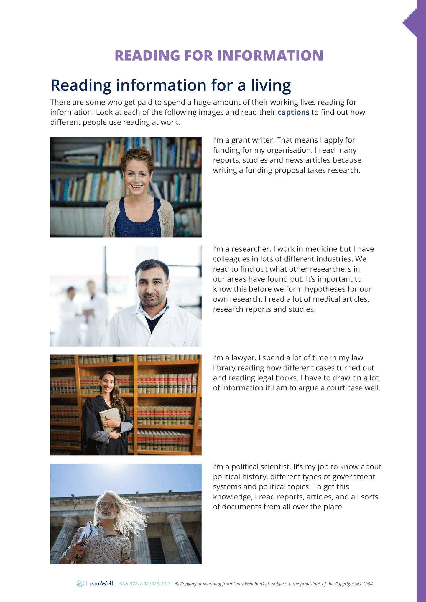 Year 10 Reading for Information Learning Guide