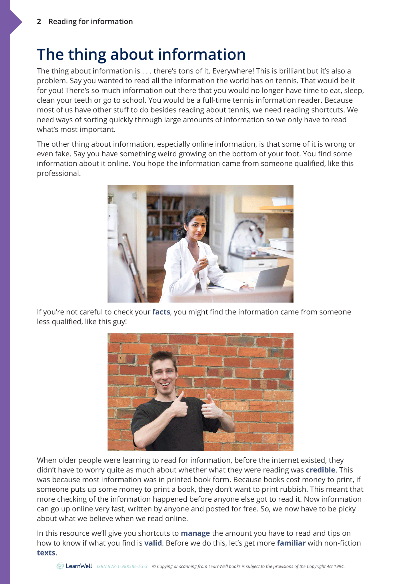 Year 10 Reading for Information Learning Guide