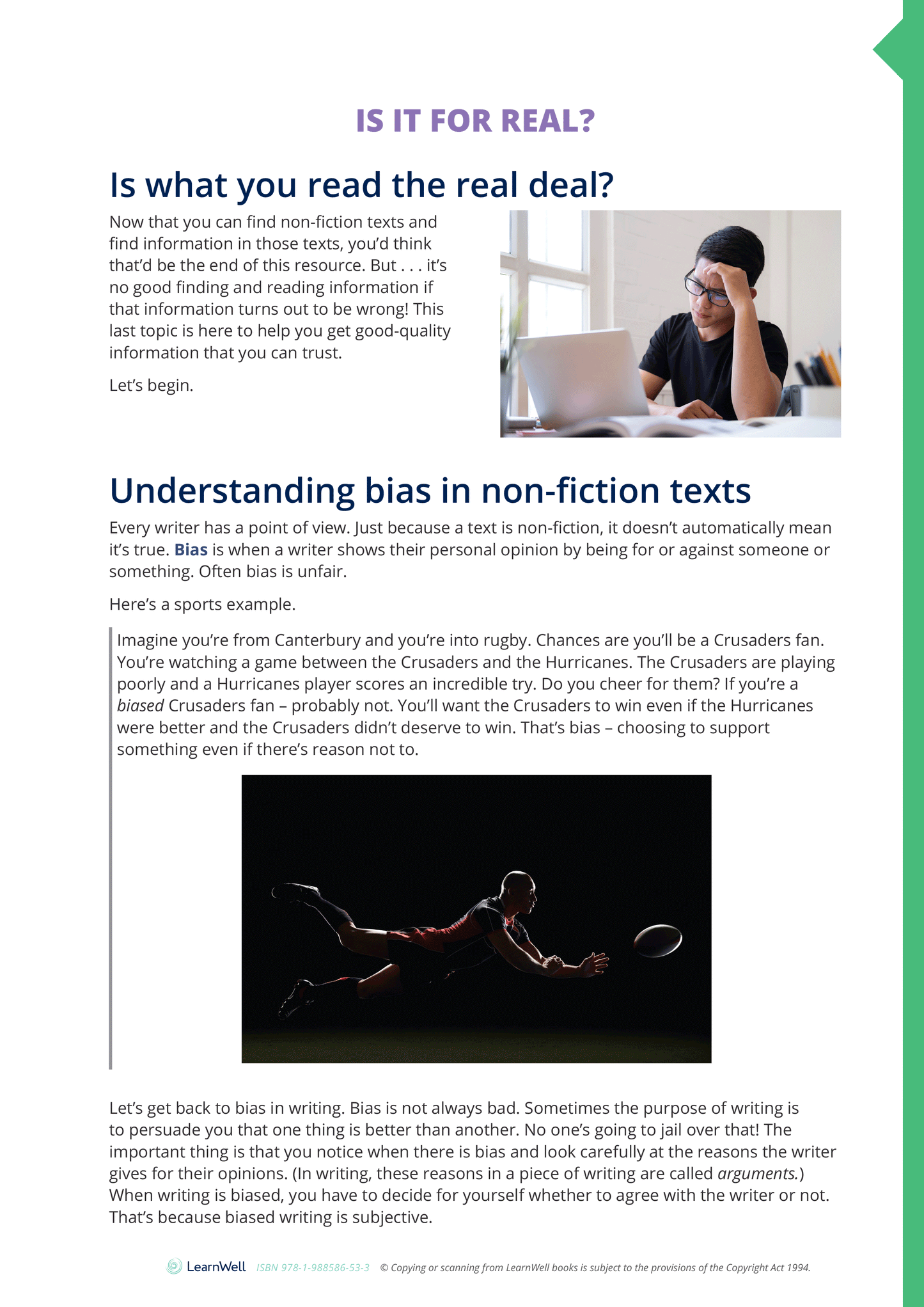 Year 10 Reading for Information Learning Guide