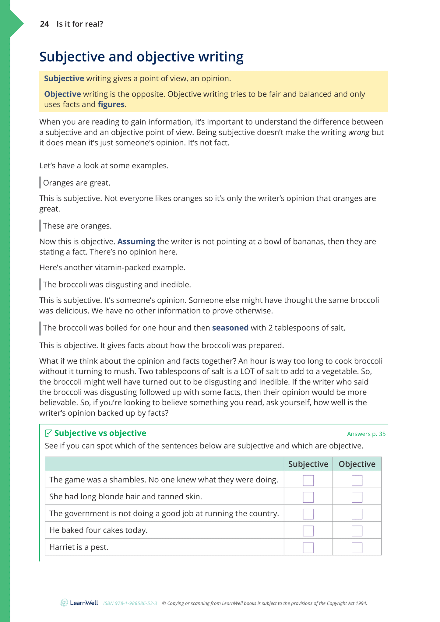 Year 10 Reading for Information Learning Guide