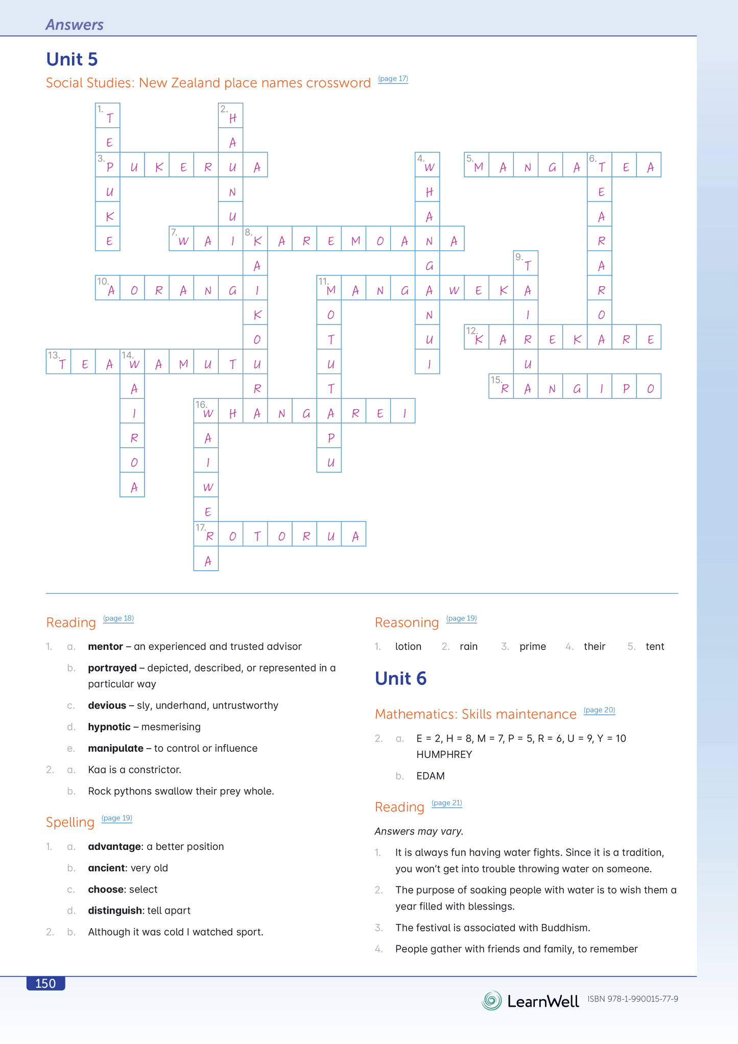 Year 7 Homework Start Right Workbook