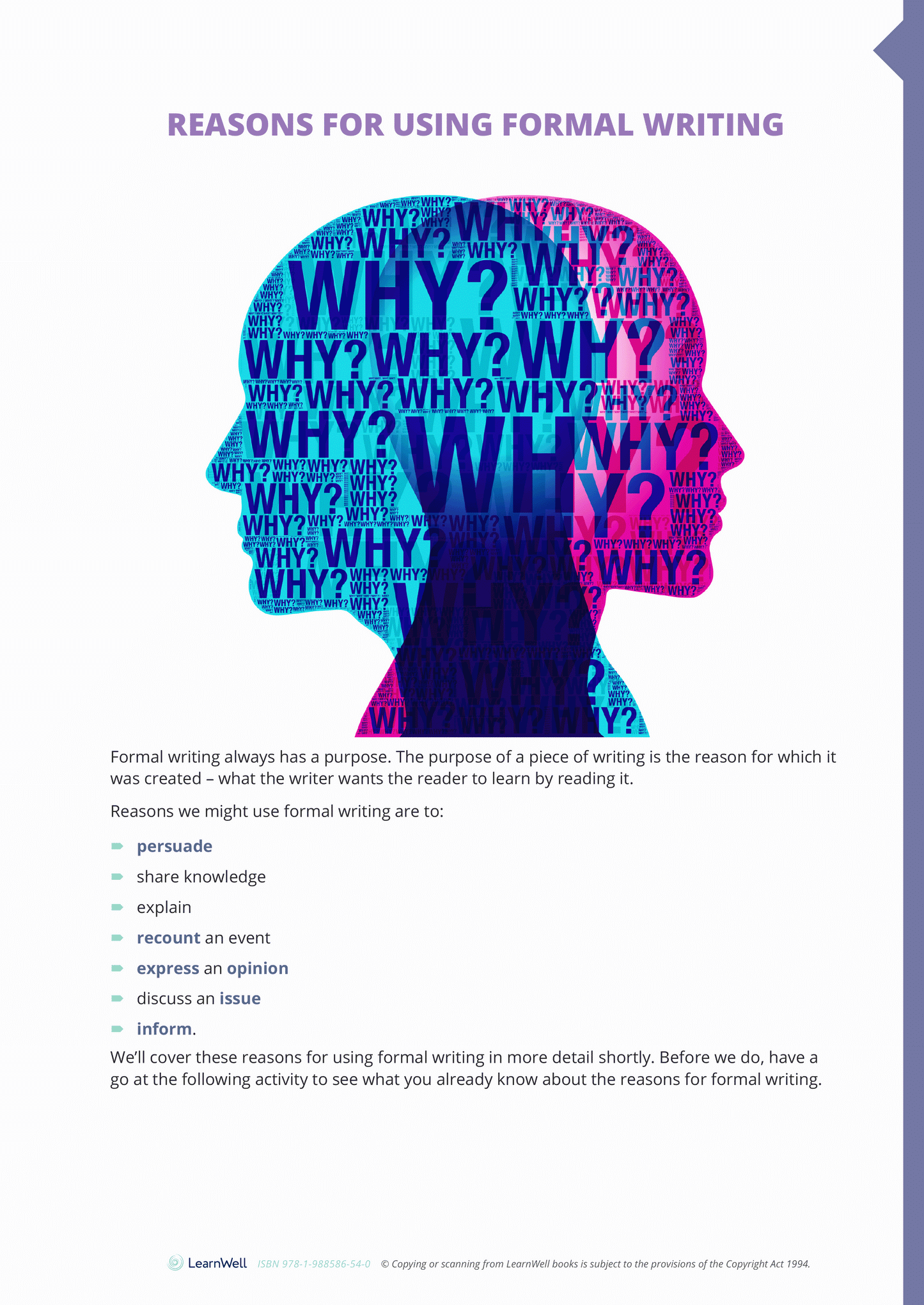 Year 9 Formal Writing Skills Learning Guide