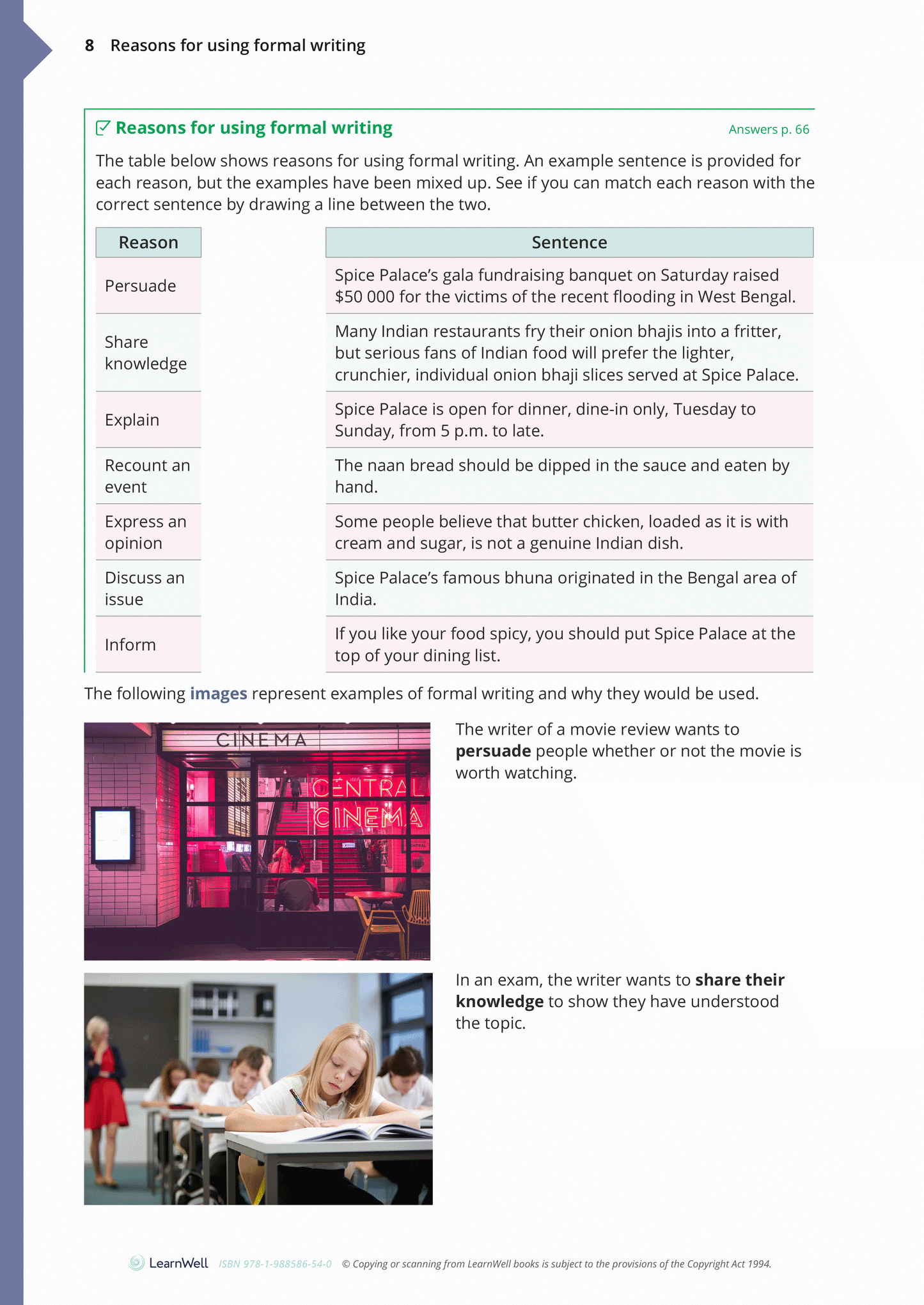Year 9 Formal Writing Skills Learning Guide